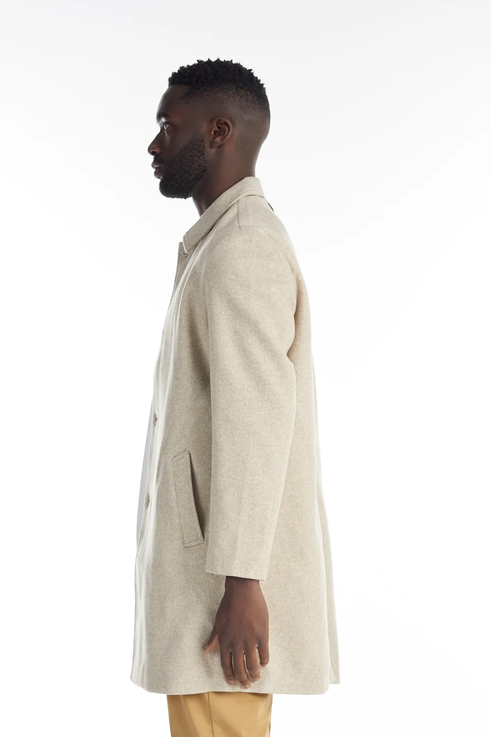 nANA jUDY Mens Butler Coat Beige - Image 3