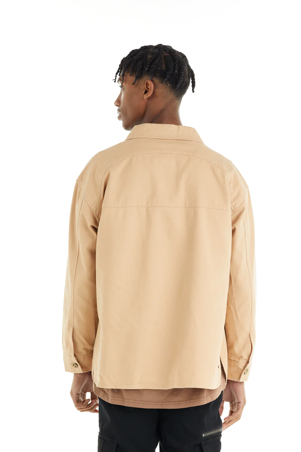 nANA jUDY Mens Dover Shacket Beige - Image 4
