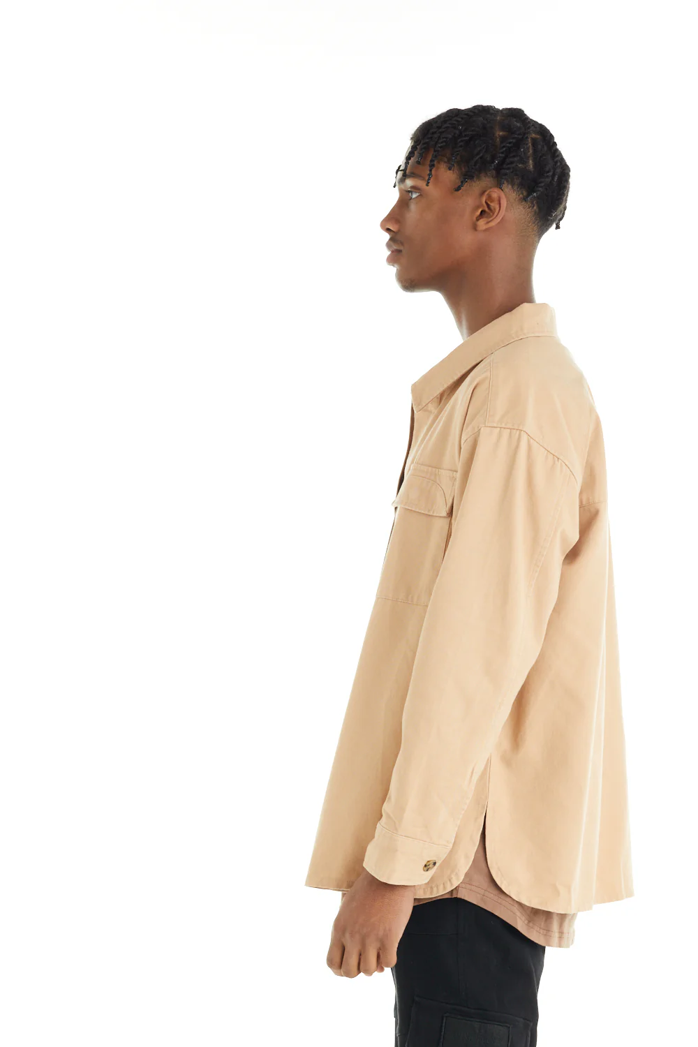 nANA jUDY Mens Dover Shacket Beige - Image 5