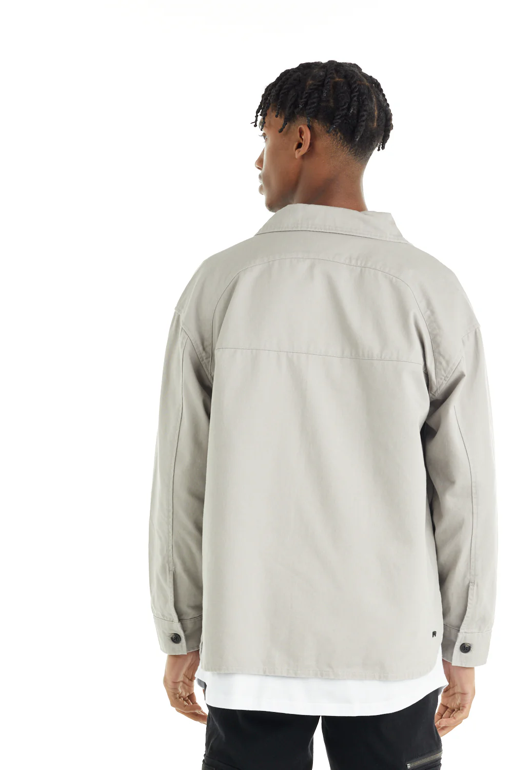 nANA jUDY Mens Dover Shacket Stone - Image 6