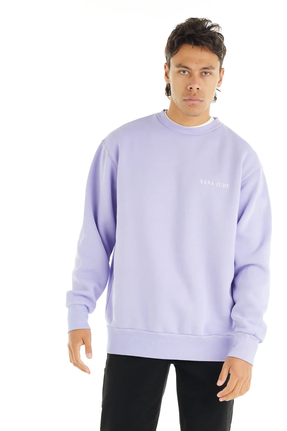 nANA jUDY Mens Malibu Crew - Lilac - Image 5