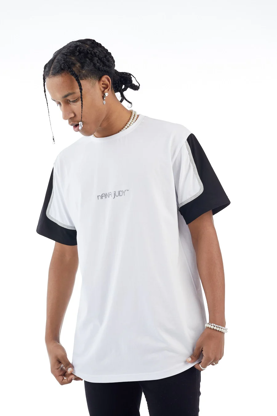nANA jUDY Mens Manor Tee White - Image 2