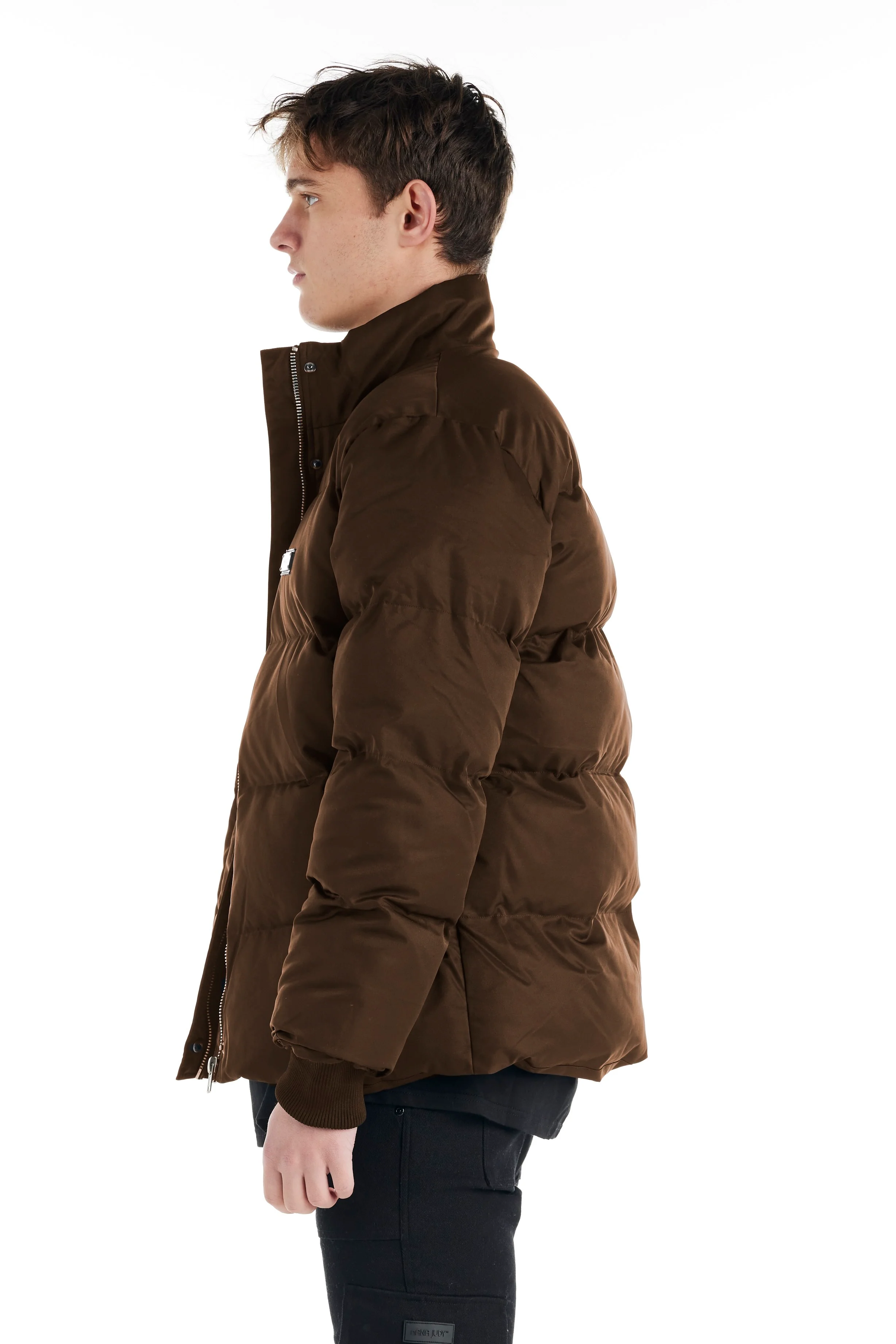 nANA jUDY Mens Monet Puffer Jacket - Brown - Image 2
