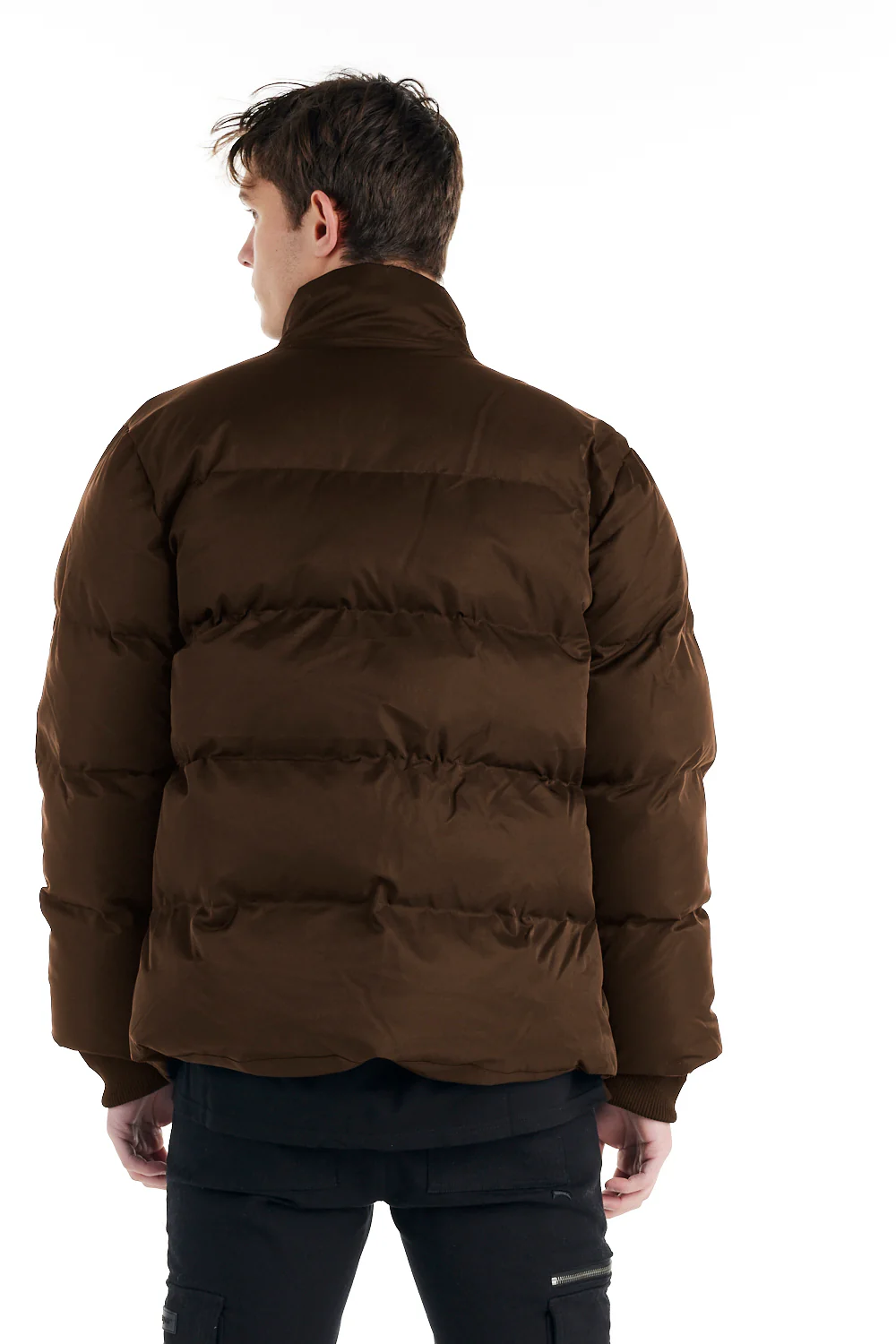 nANA jUDY Mens Monet Puffer Jacket - Brown - Image 3