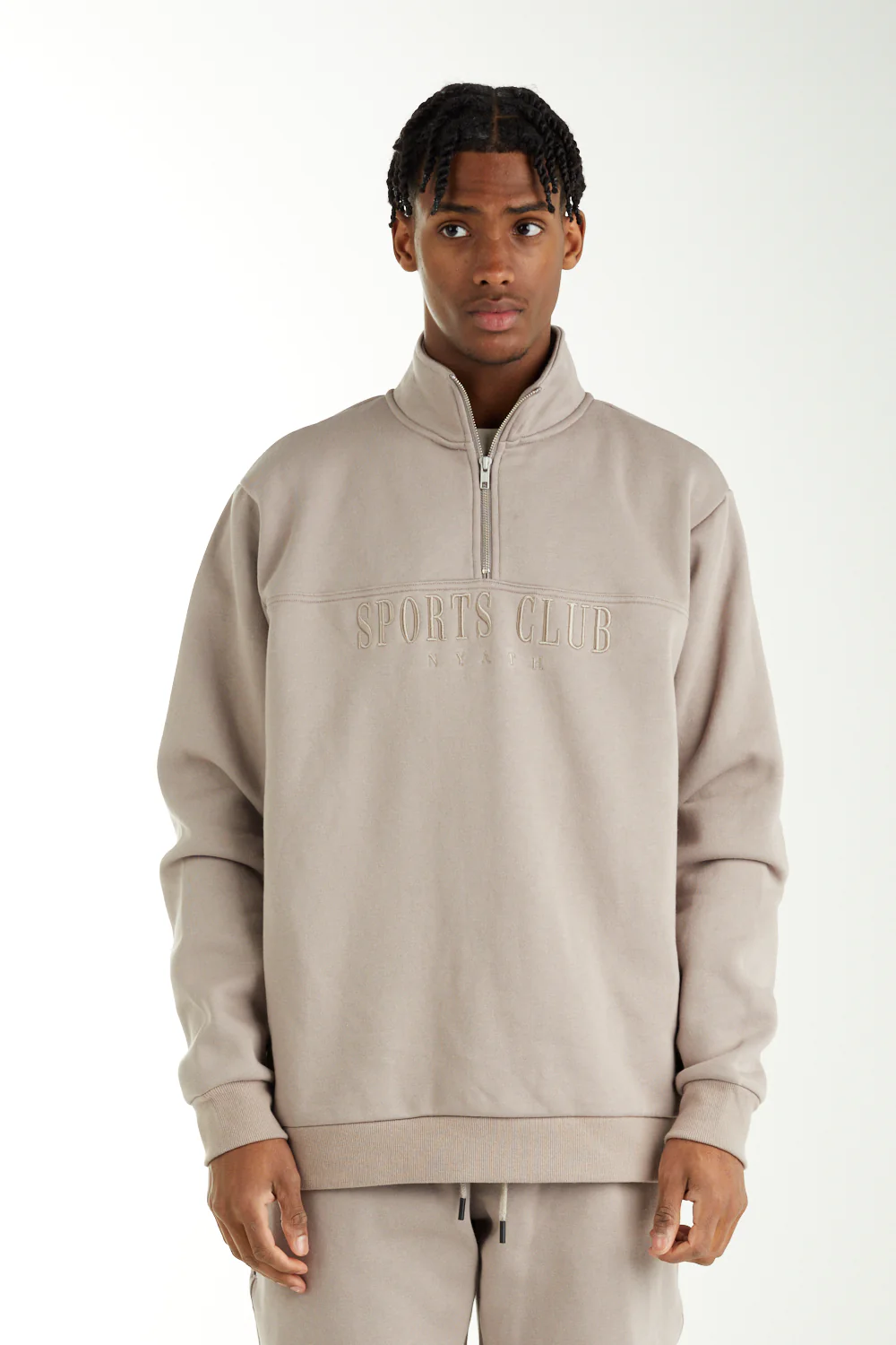 nANA jUDY Mens Sports Club Sweater - Stone - Image 5