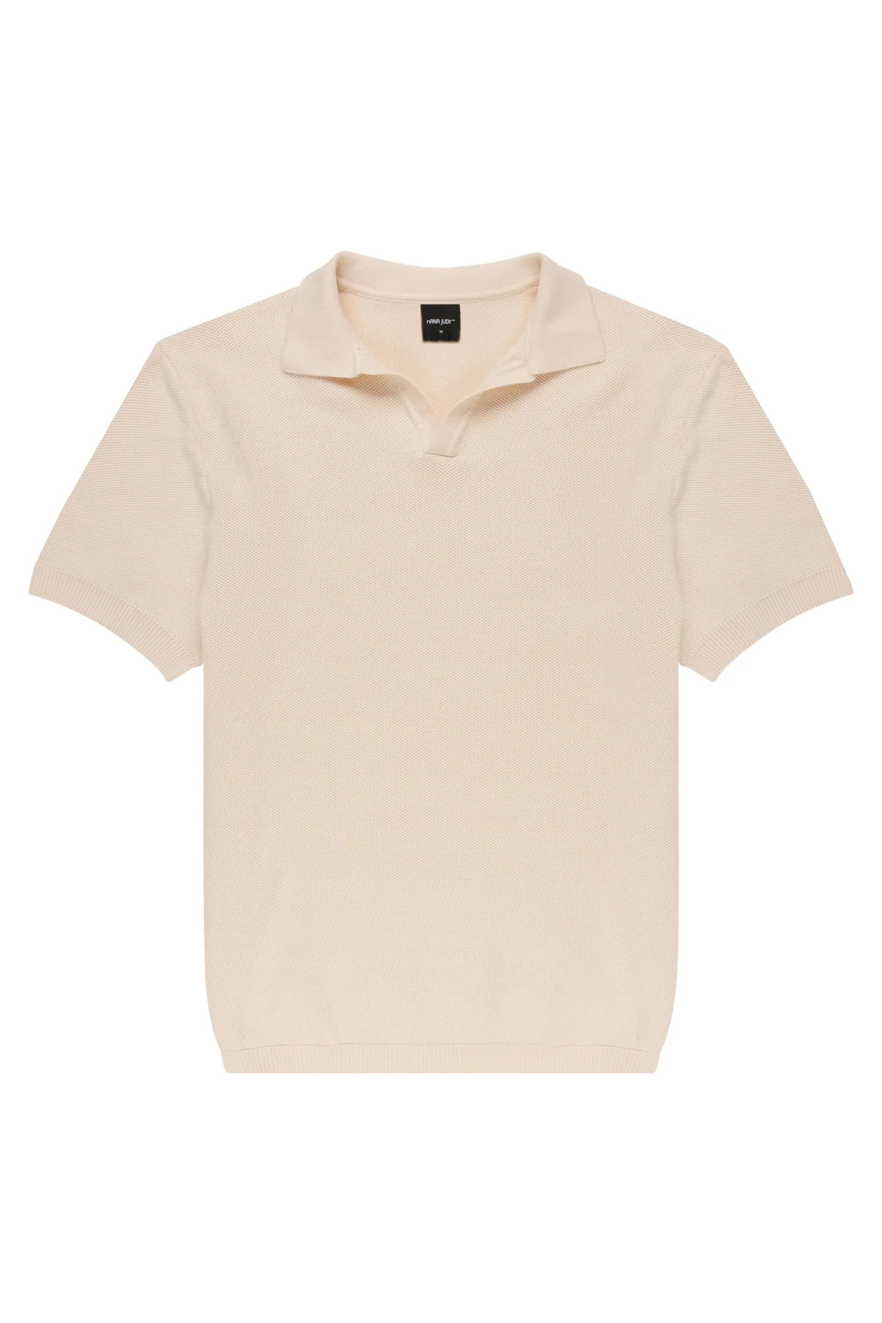 nANA jUDY Mens St Tropez Short Sleeve Knit Shirt - Bone - Image 6