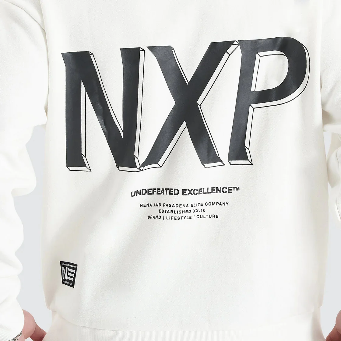 NENA & PASADENA Mens Federation Heavy Relaxed Sweater - Natural White - Image 7