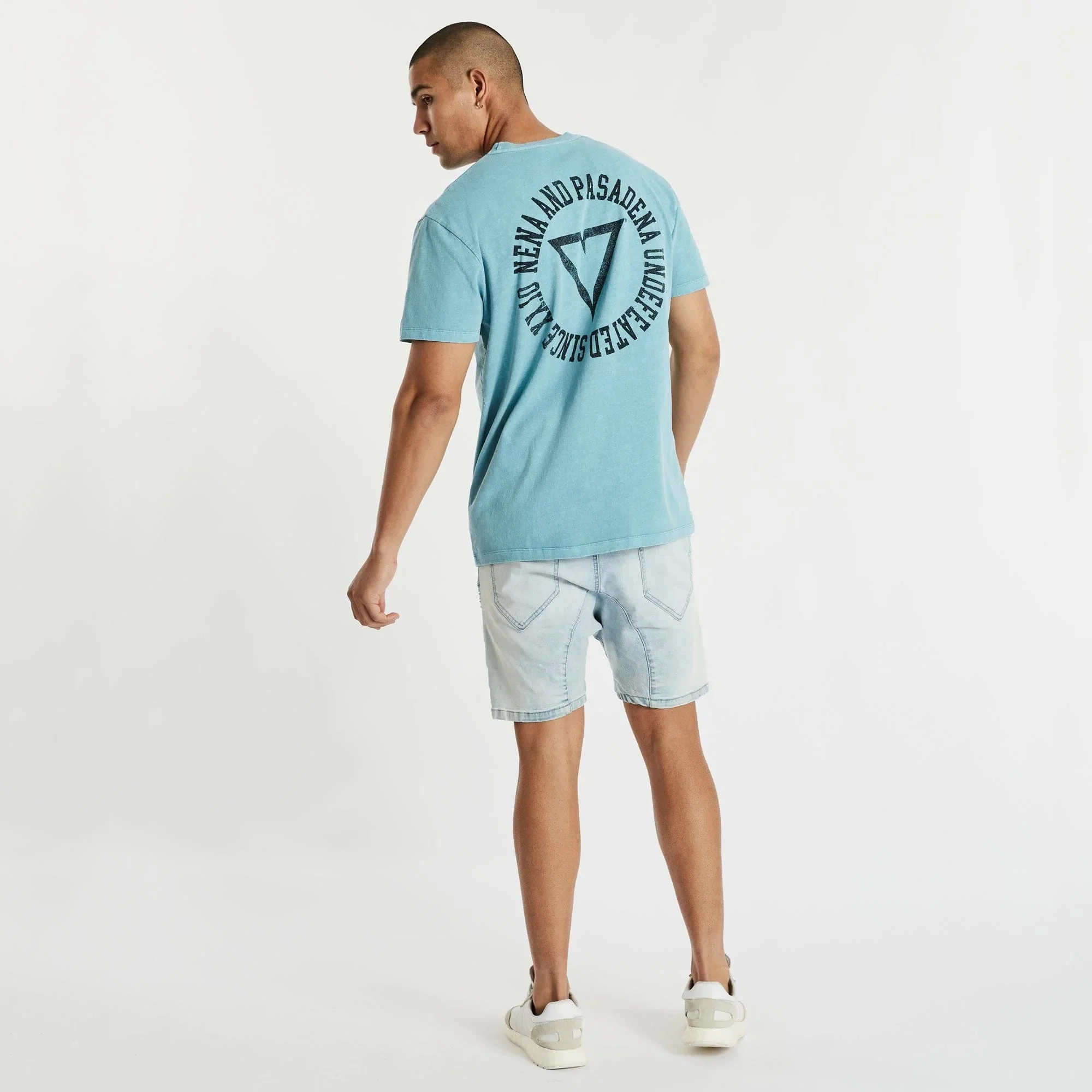 NENA & PASADENA Mens Mansion Relaxed Tee Shirt Pigment Cameo - Image 4