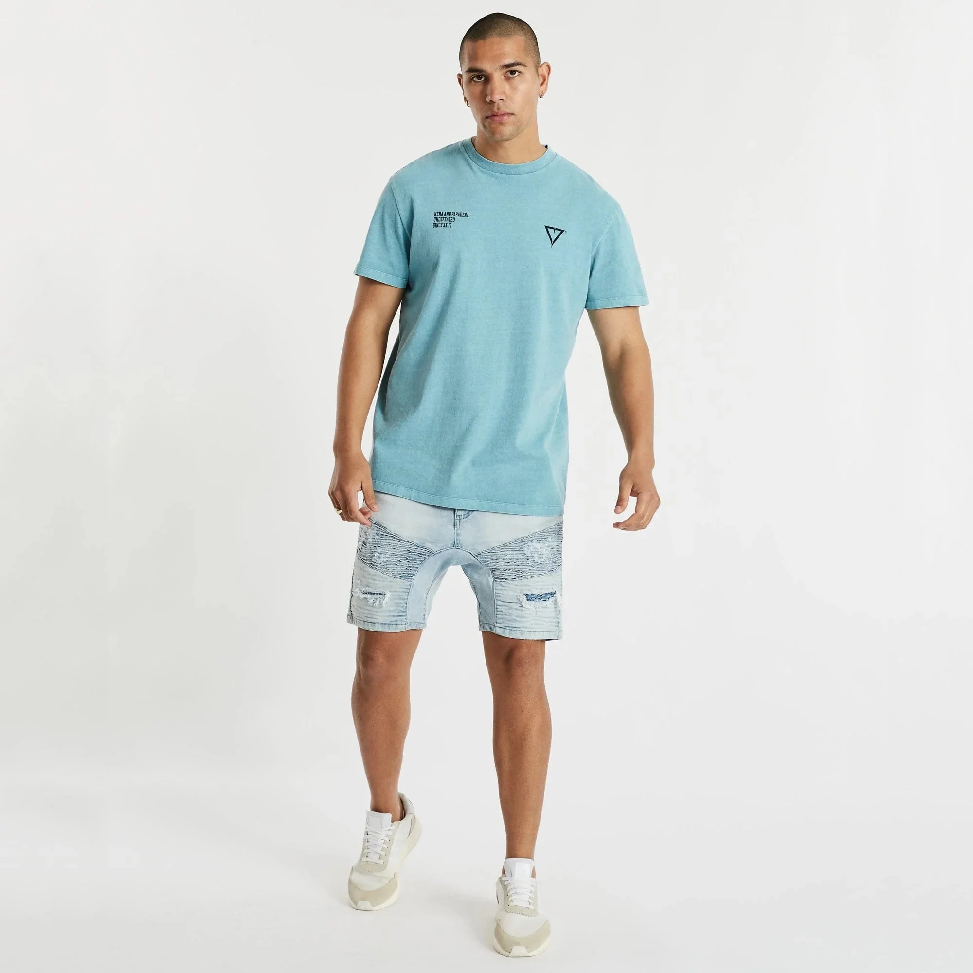NENA & PASADENA Mens Mansion Relaxed Tee Shirt Pigment Cameo - Image 5