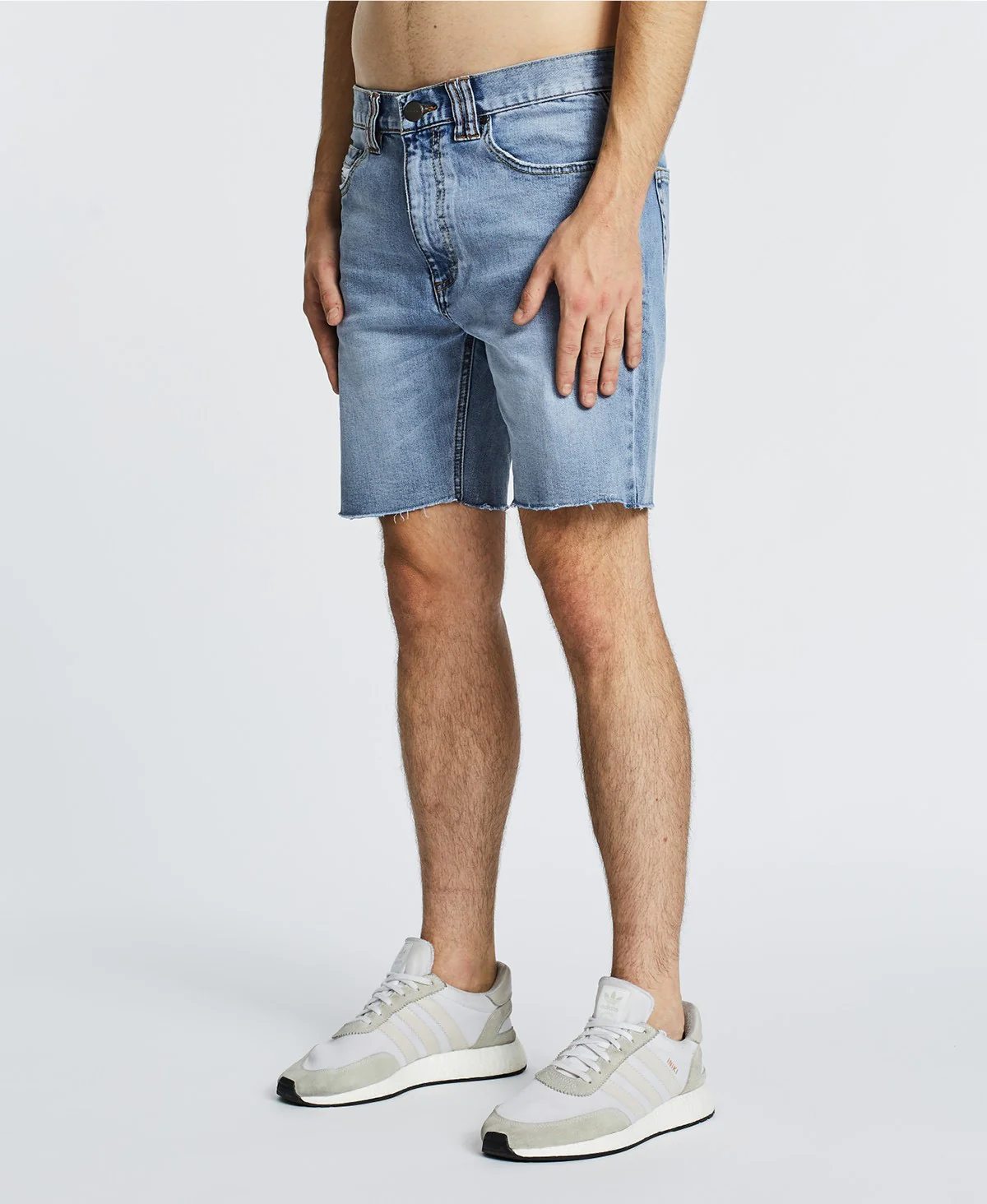 Nena Pasadena MENS SAVAGE DENIM SHORTS LIGHT AGED - Image 3