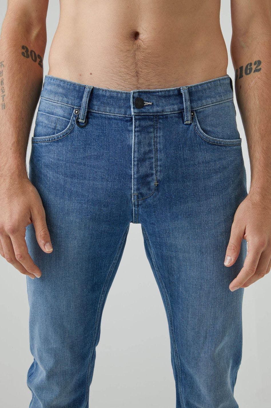 NEUW Mens Iggy Skinny Jeans - April Skies - Image 4