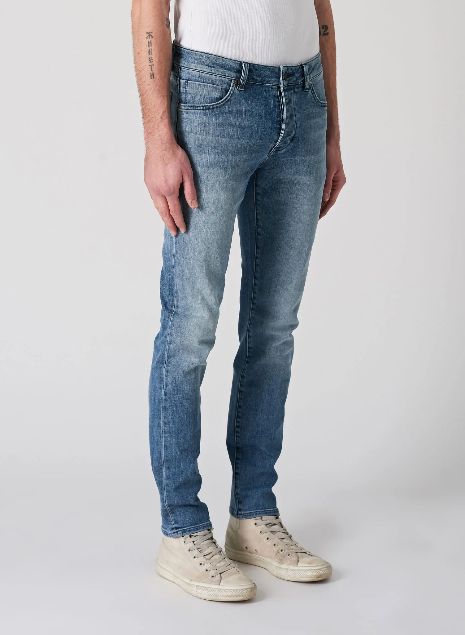 Neuw MENS IGGY SKINNY JEANS - ZERO LOGIC BLUE - Image 4