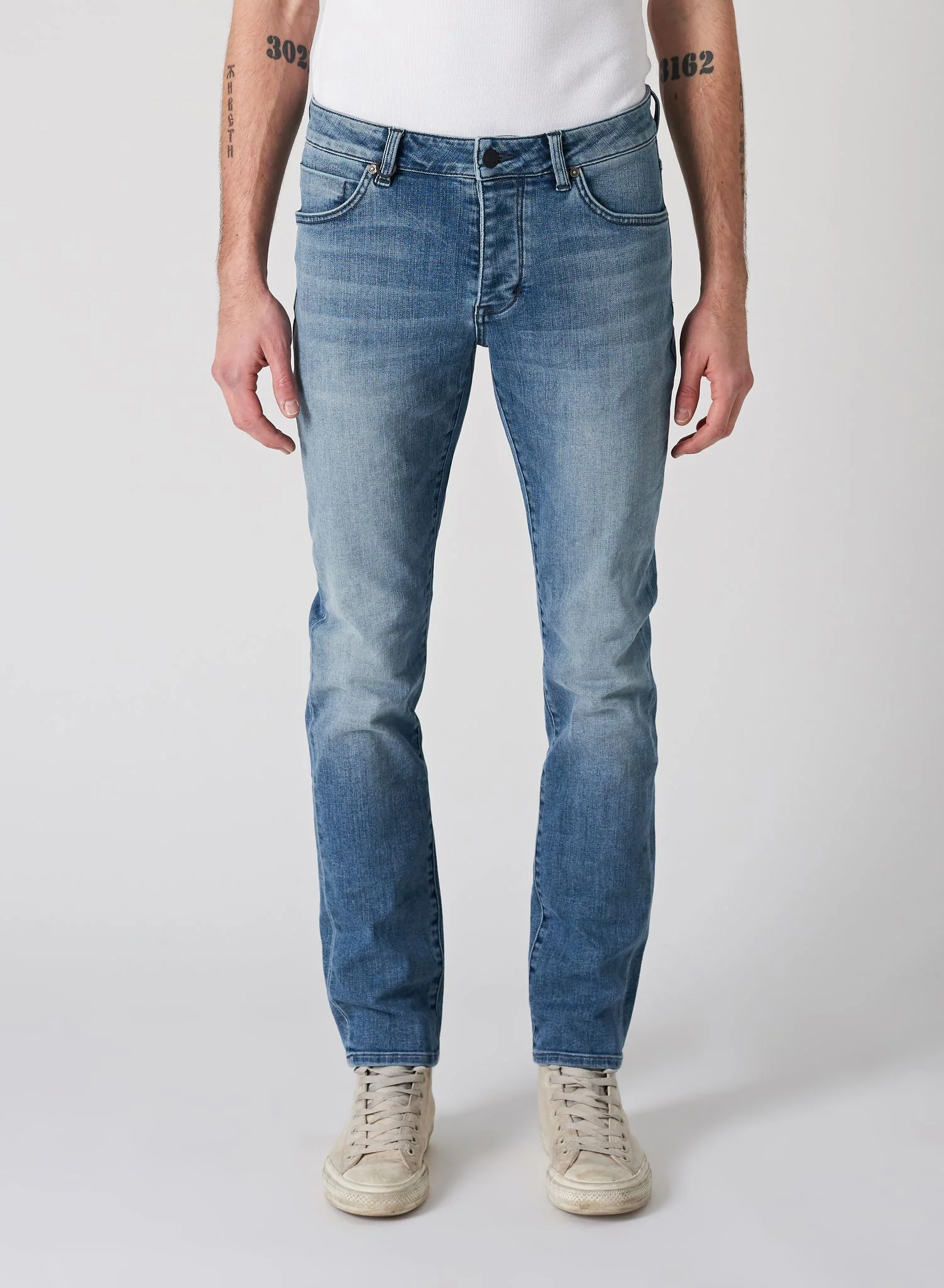 Neuw MENS IGGY SKINNY JEANS - ZERO LOGIC BLUE - Image 5