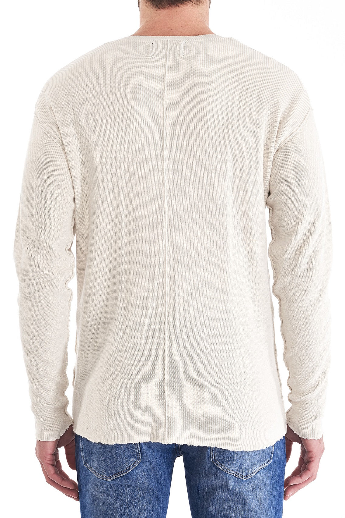 Neuw MENS INDIE CREW KNIT STONE - Image 2