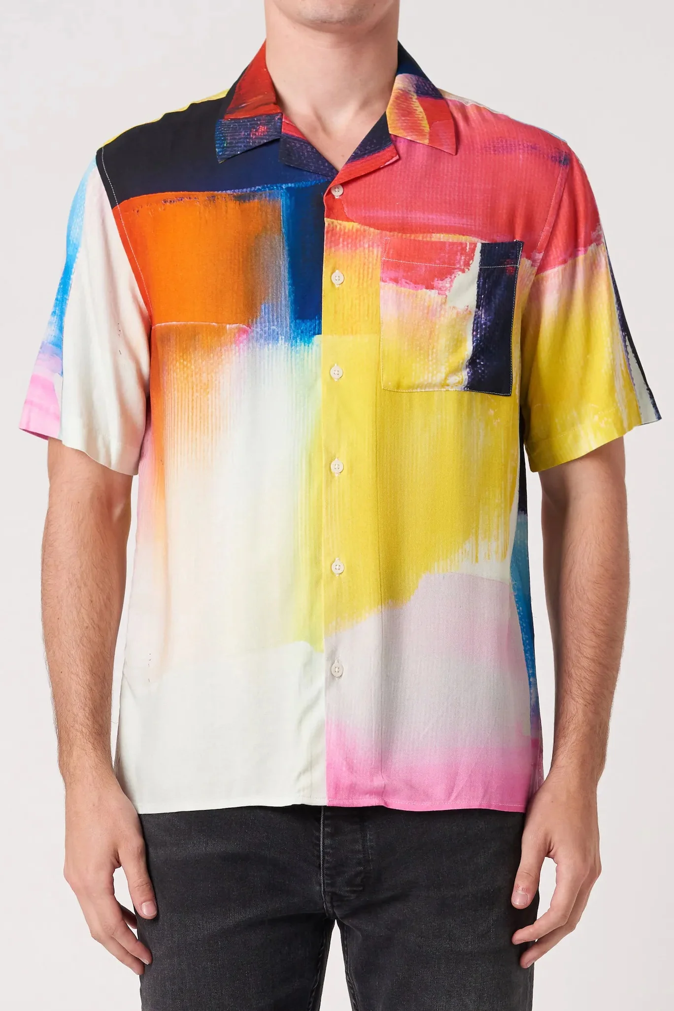 NEUW Mens Kurojiro Art Shirt 2 - Pink
