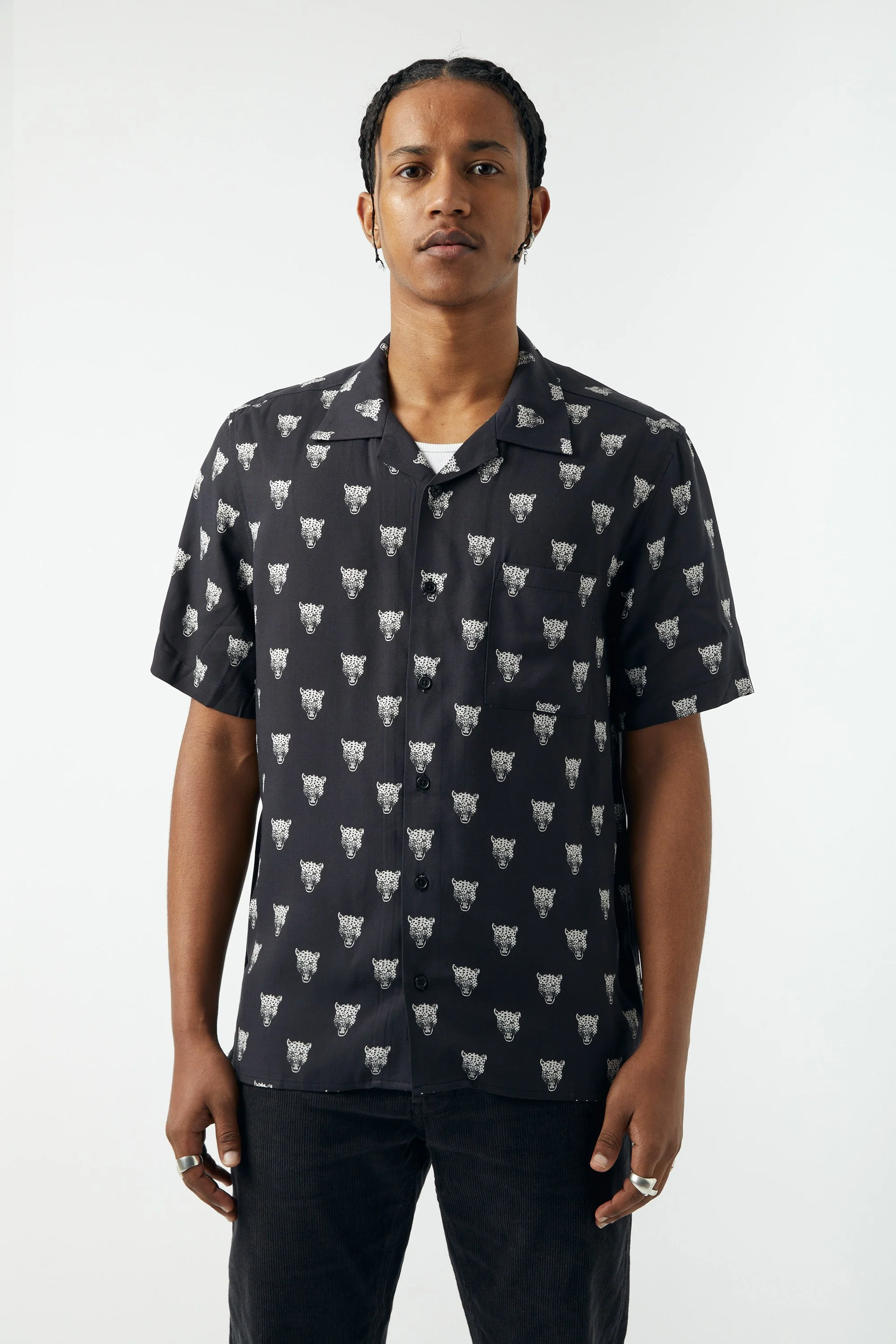 NEUW Mens Teodoruk Art Shirt 3 - Black Art - Image 7