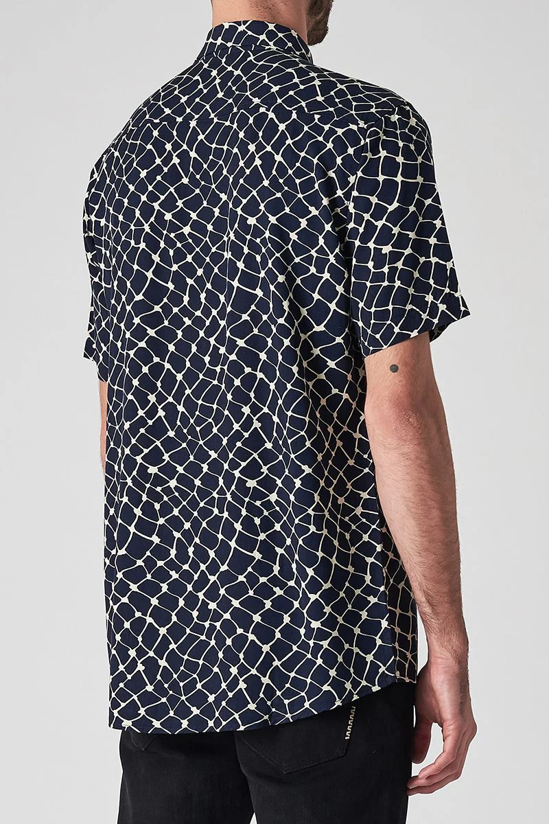 Neuw MENS WEB SHORT SLEEVE SHIRT NAVY - Image 2