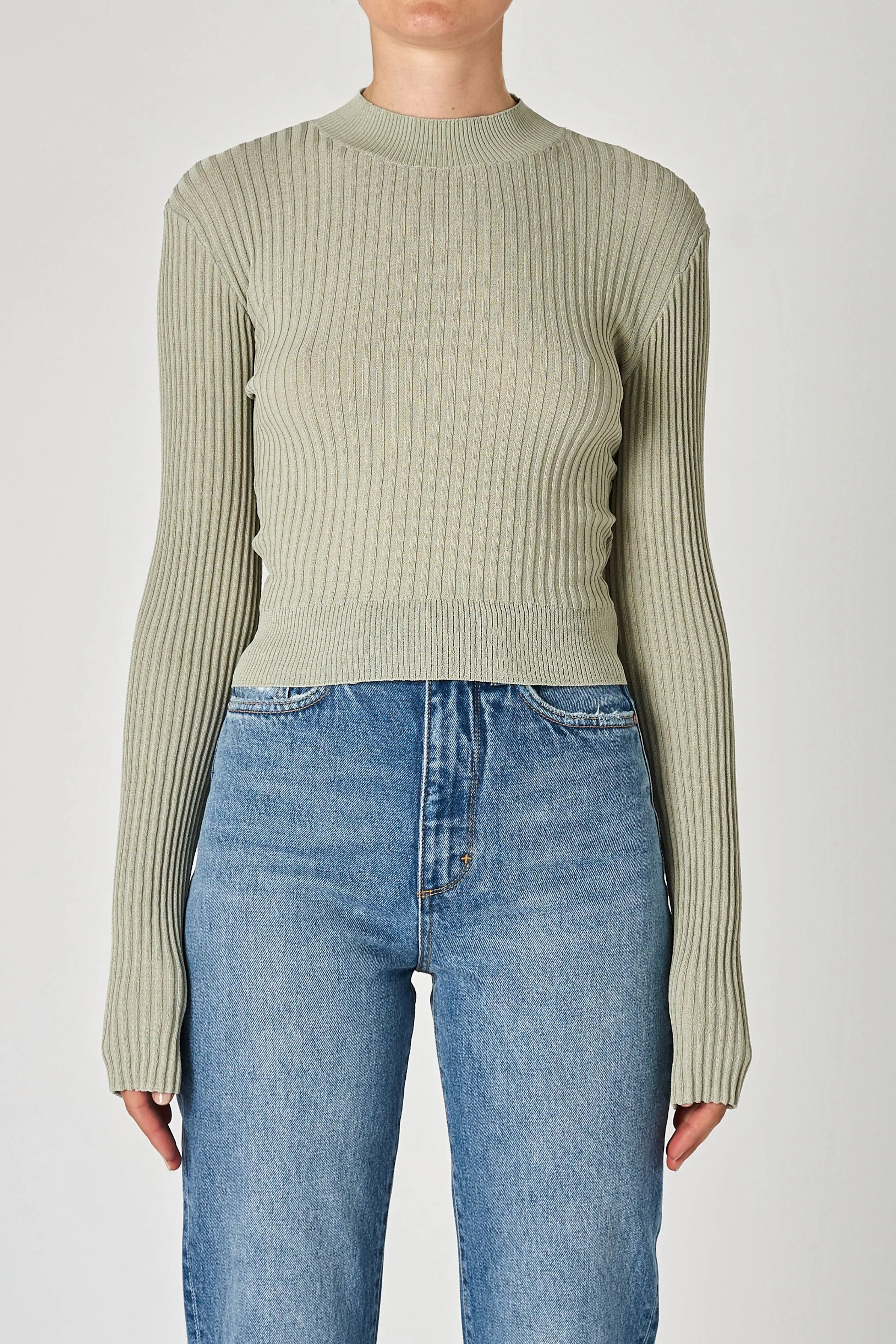 NEUW Womens Blues Long Sleeve Top - Sage - Image 2
