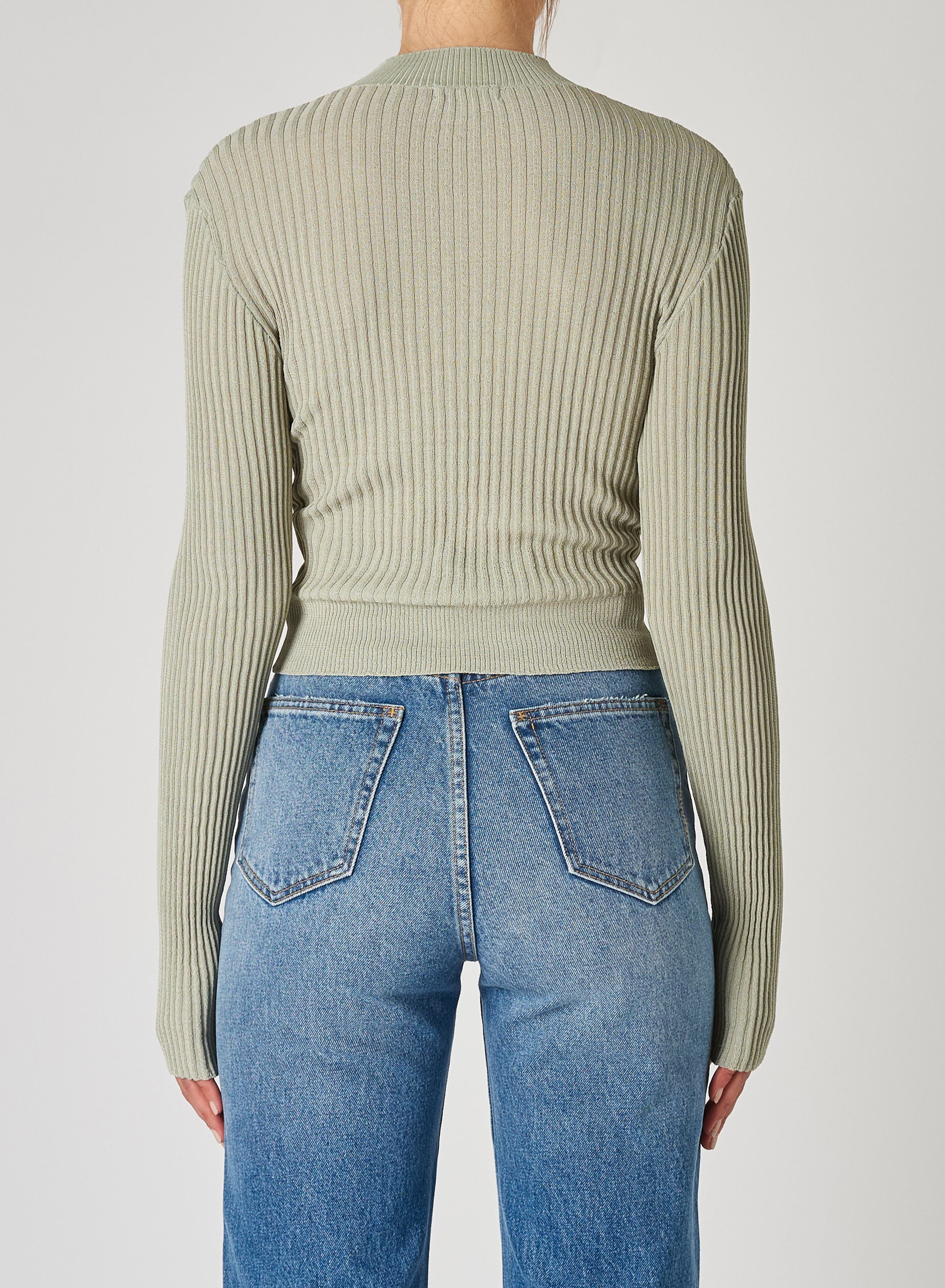 NEUW Womens Blues Long Sleeve Top - Sage - Image 4