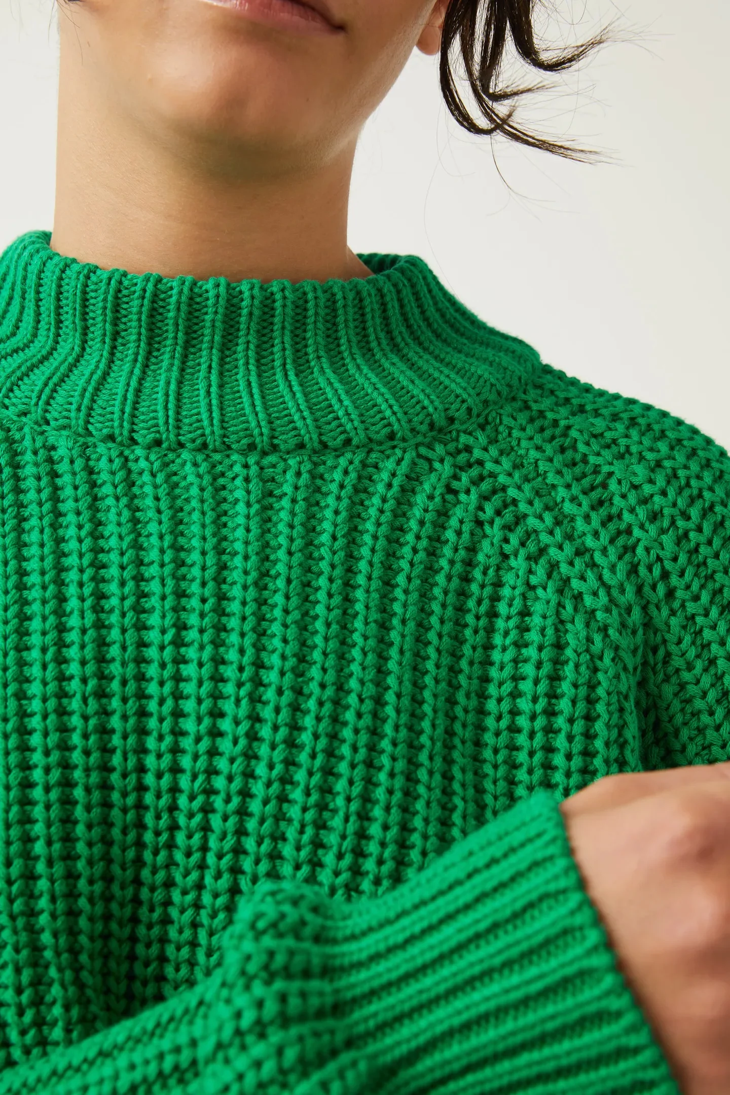 NEUW Womens Fisher Knit Fern Green - Image 3