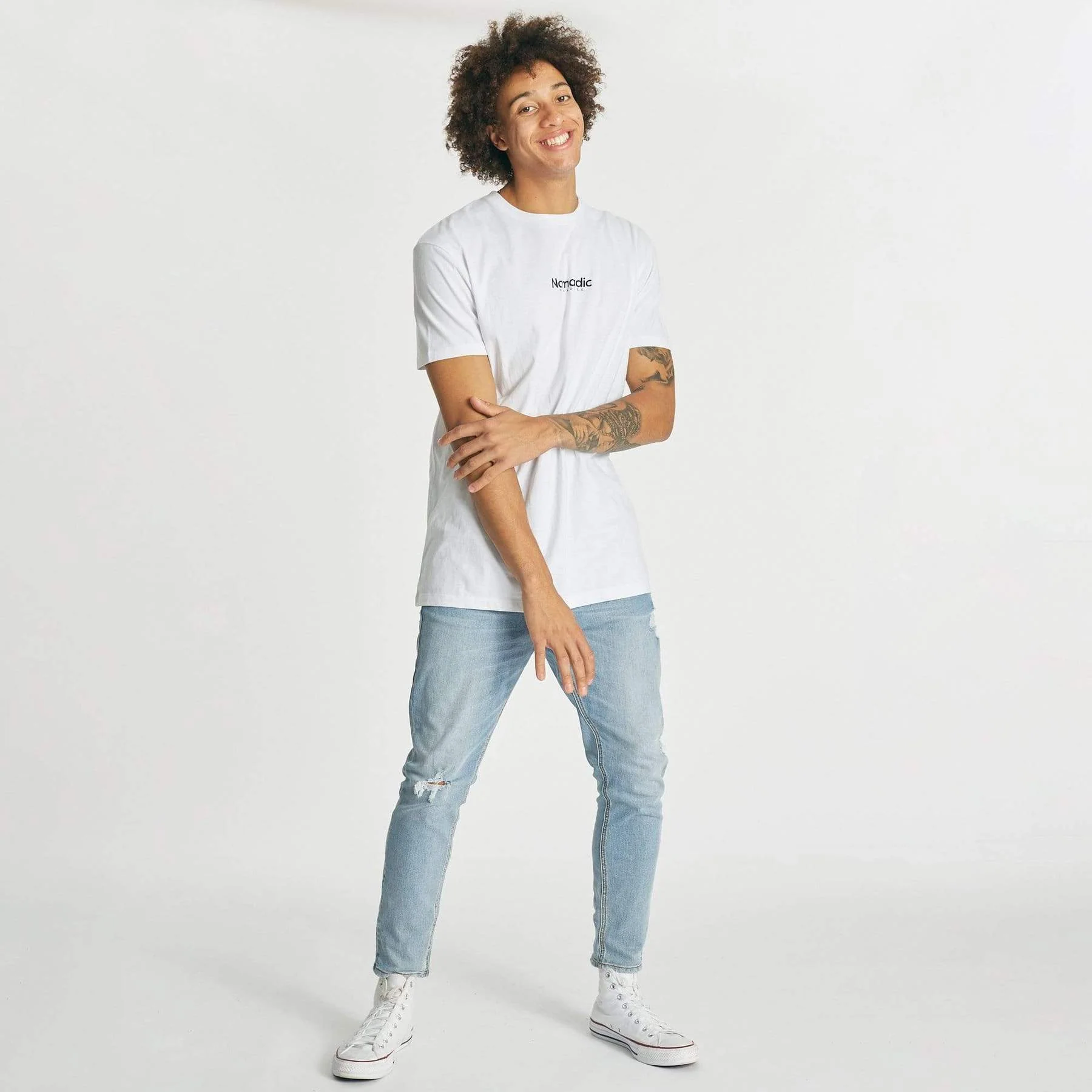 NOMADIC PARADISE Mens Suite Life Standard Tee - White - Image 3