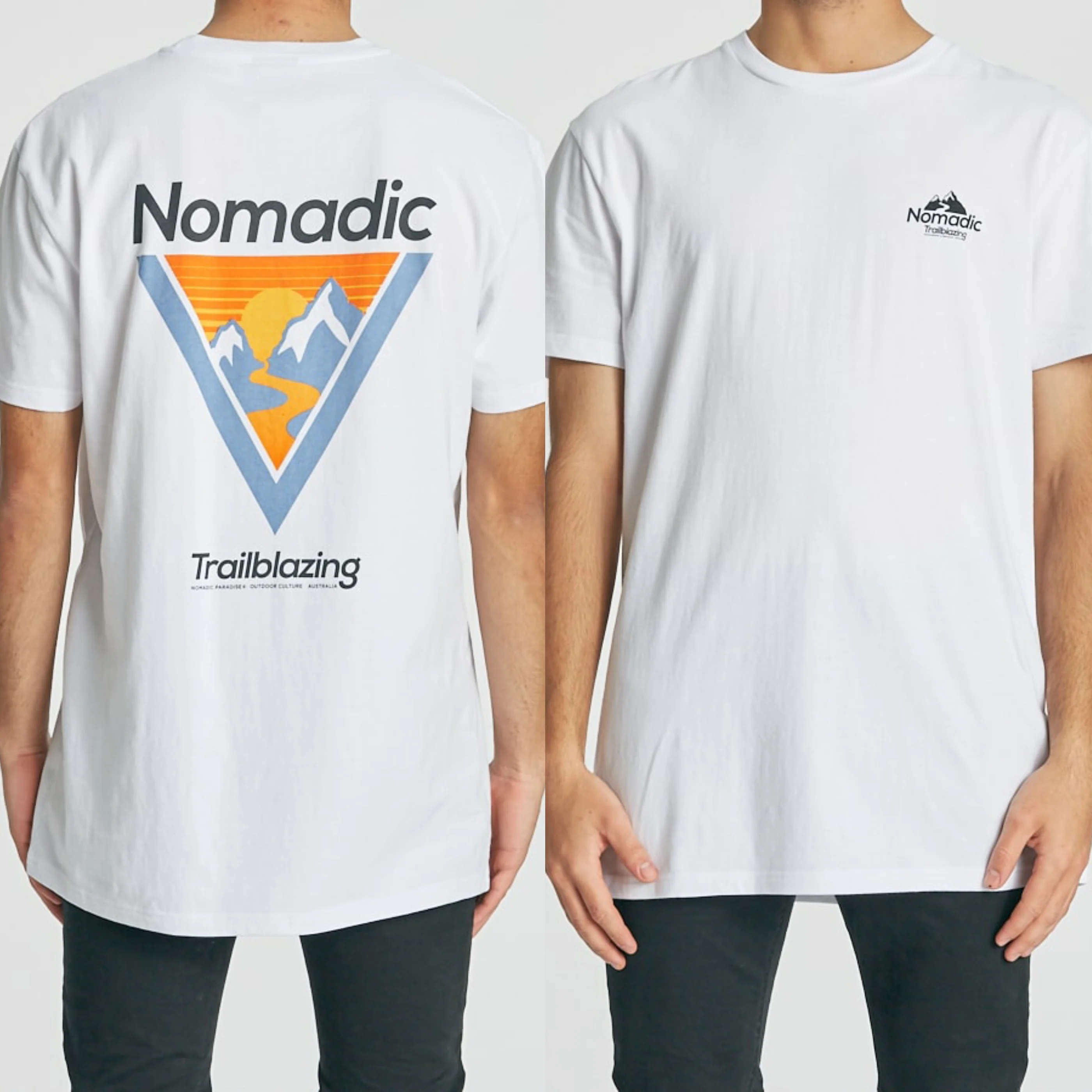 Nomadic Paradise MENS TRAILBLAZING STANDARD TEE - WHITE - Image 2