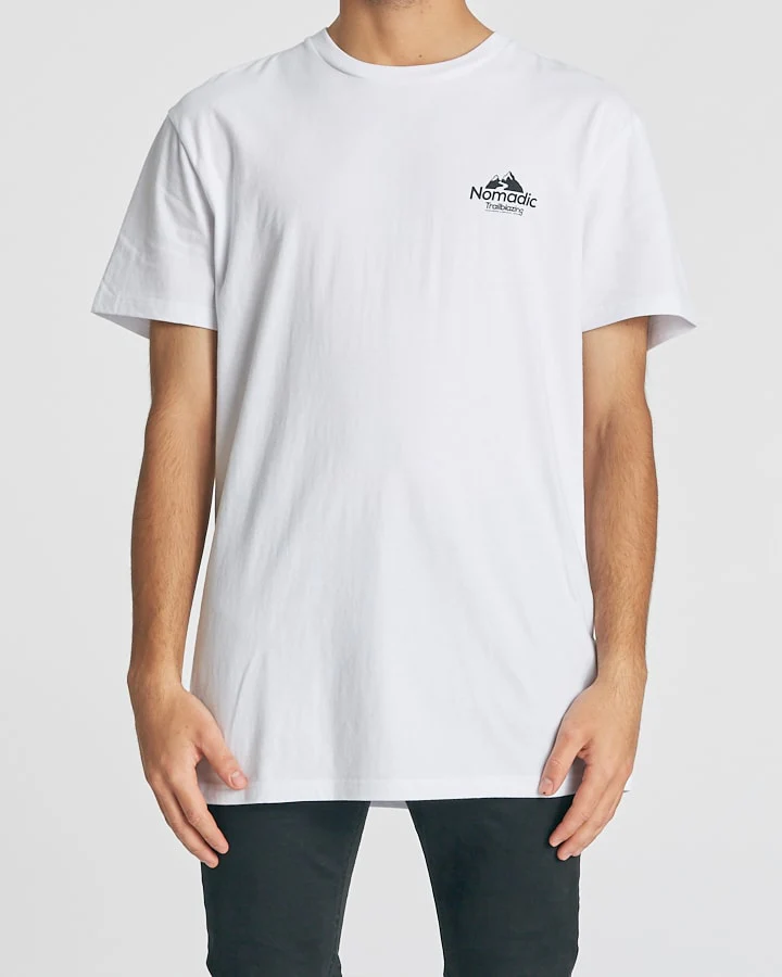 Nomadic Paradise MENS TRAILBLAZING STANDARD TEE - WHITE - Image 3