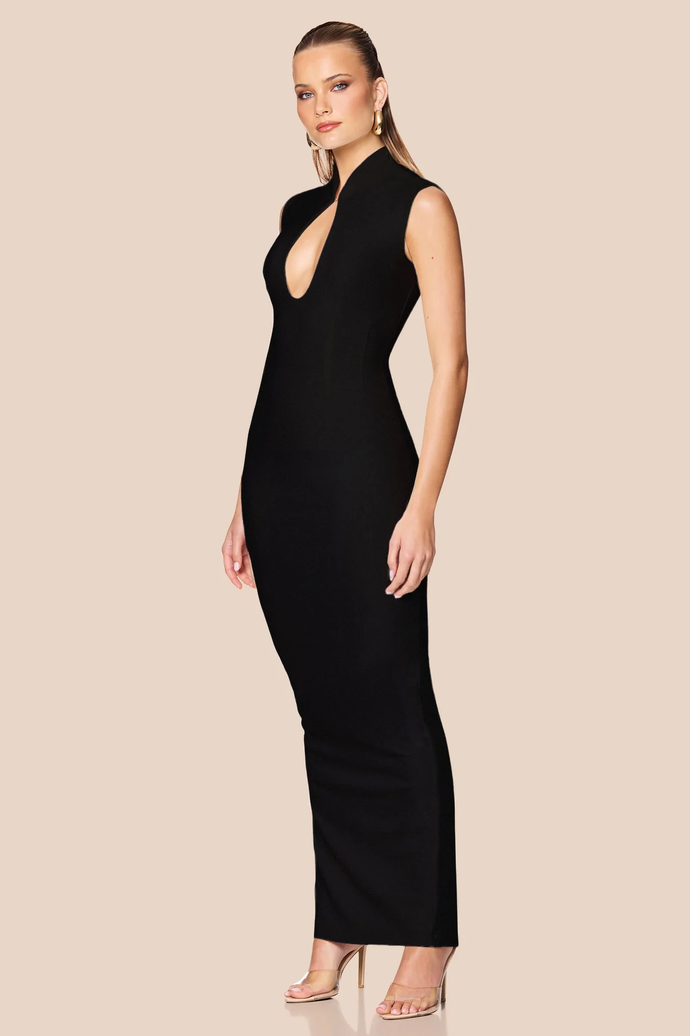NOOKIE Womens Gia Maxi Dress in Black - Image 3