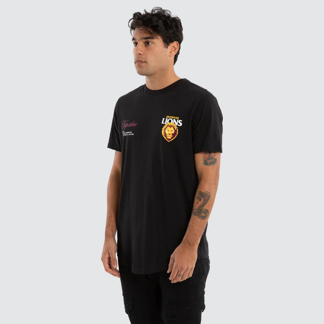 NXP x AFL Brisbane Lions Prime Tee Jet Black - Image 6
