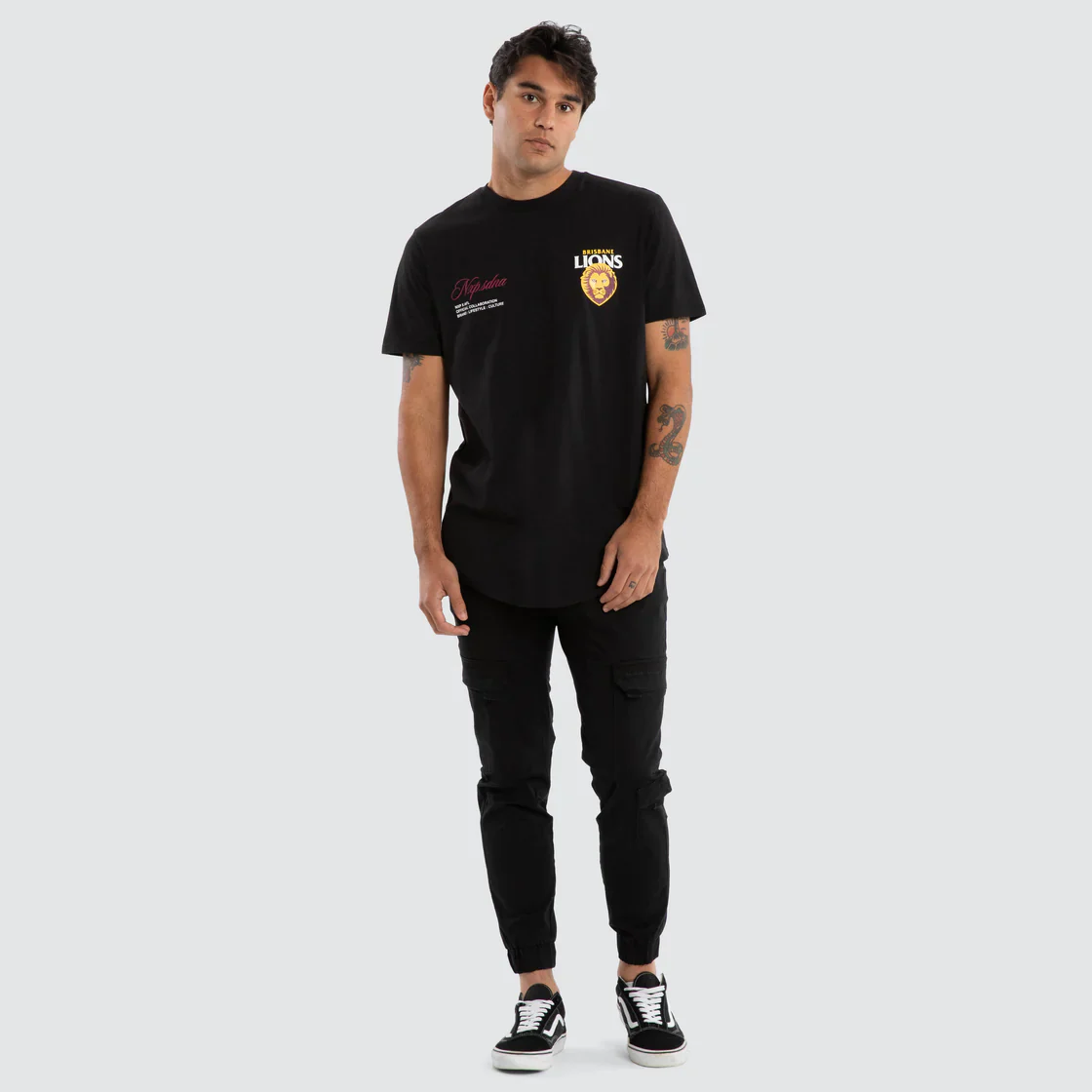 NXP x AFL Brisbane Lions Prime Tee Jet Black - Image 7