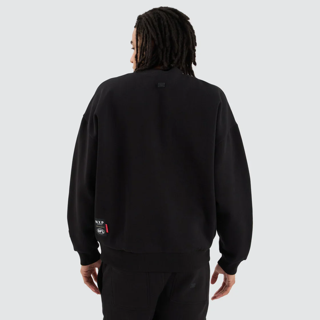 NXP x AFL Carlton Blues Box Fit Sweater - Jet Black - Image 6
