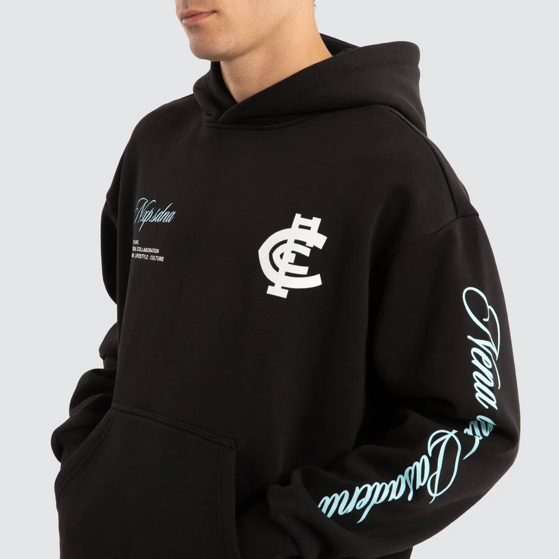 NXP x AFL Carlton Blues Season Hoodie - Jet Black - Image 6