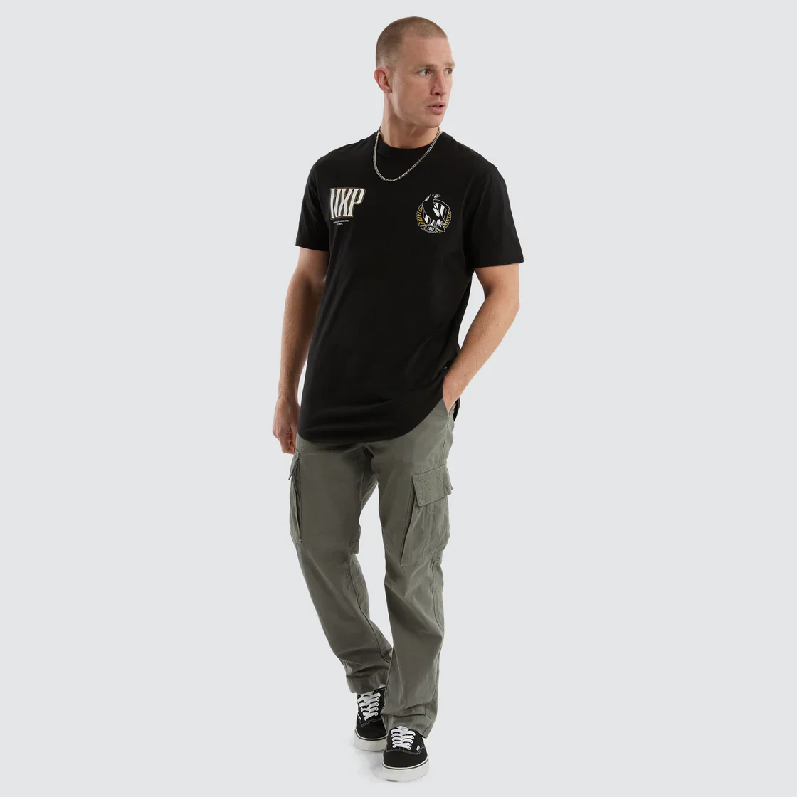 NXP x AFL Collingwood Magpies Legend Tee Jet Black - Image 5