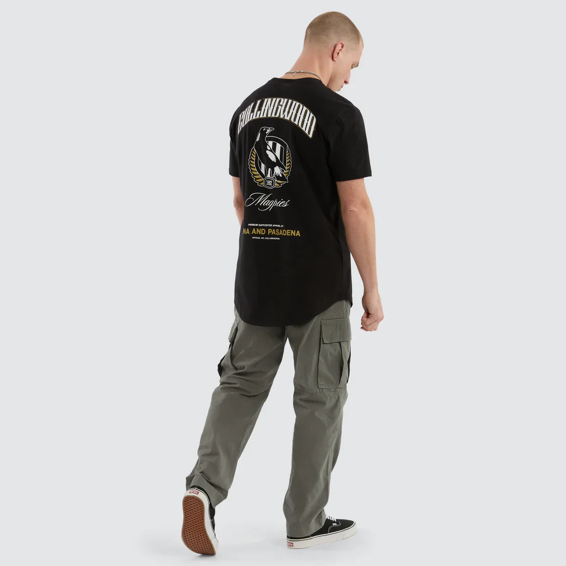 NXP x AFL Collingwood Magpies Legend Tee Jet Black - Image 6