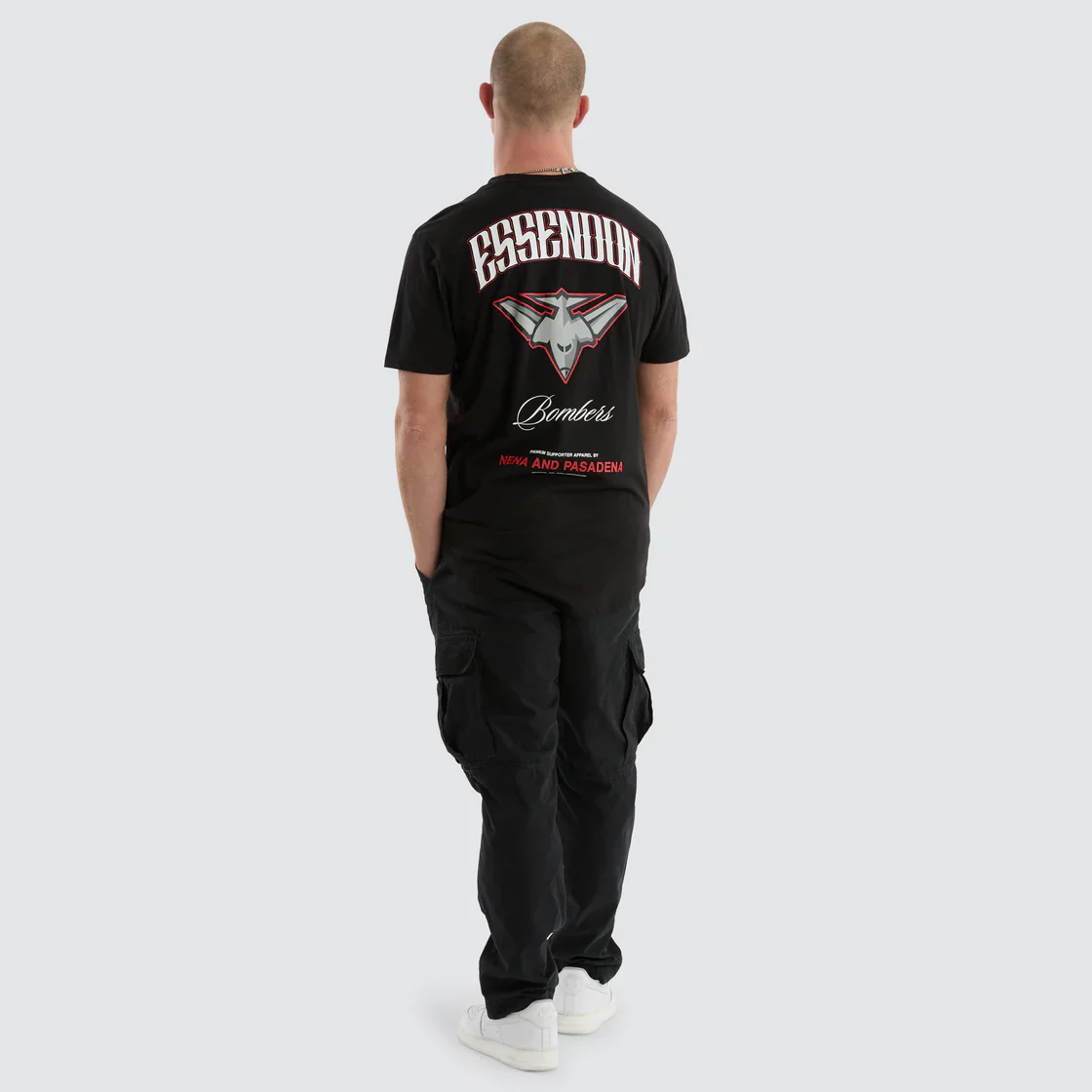 NXP x AFL Essendon Bombers Legend Tee Jet Black - Image 7