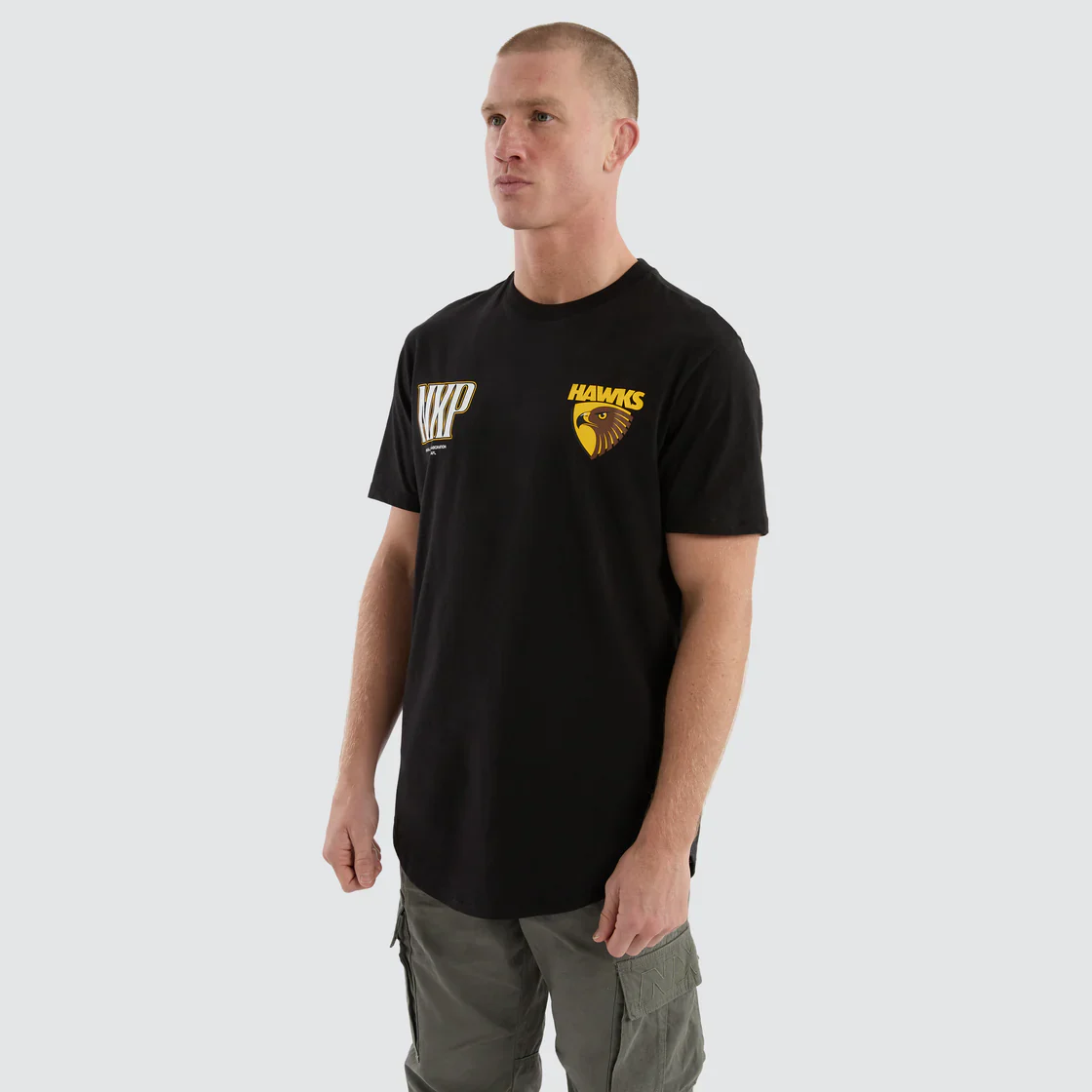 NXP x AFL Hawthorn Hawks Legend Tee Jet Black - Image 3