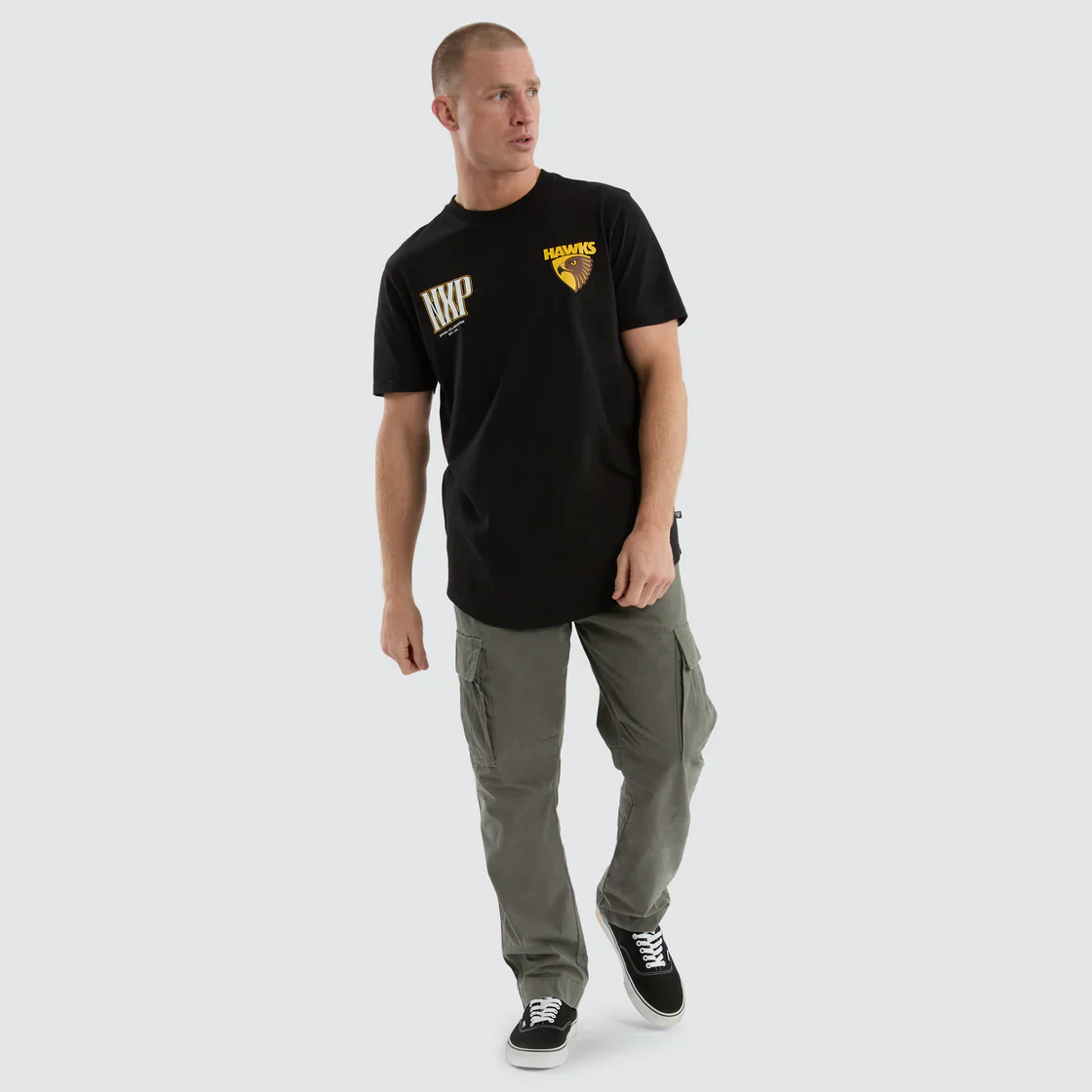 NXP x AFL Hawthorn Hawks Legend Tee Jet Black - Image 4