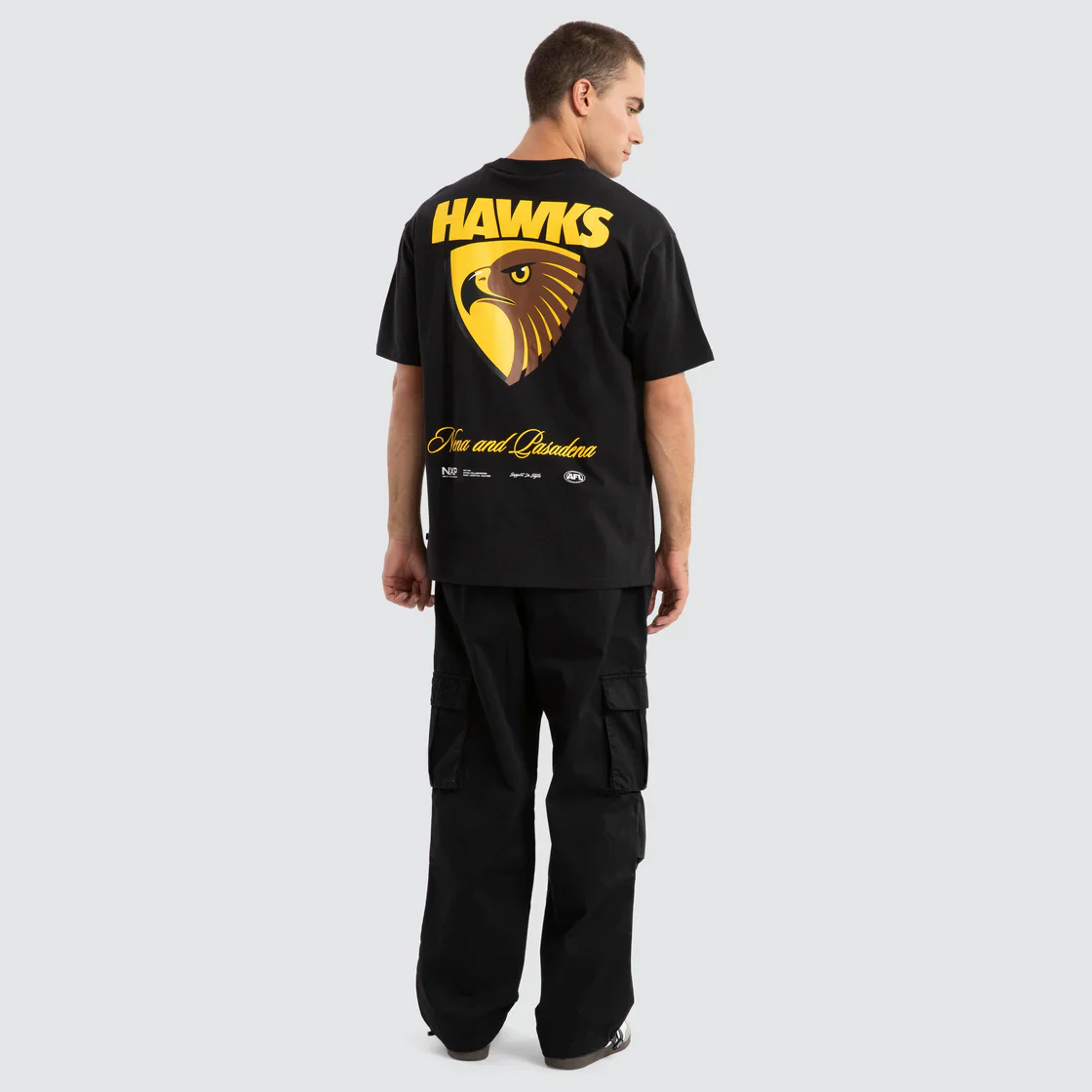 NXP x AFL Hawthorn Hawks Season Tee Jet Black - Image 5