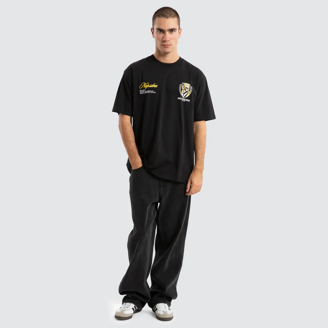 NXP x AFL Richmond Tigers Season Tee Jet Black - Image 3