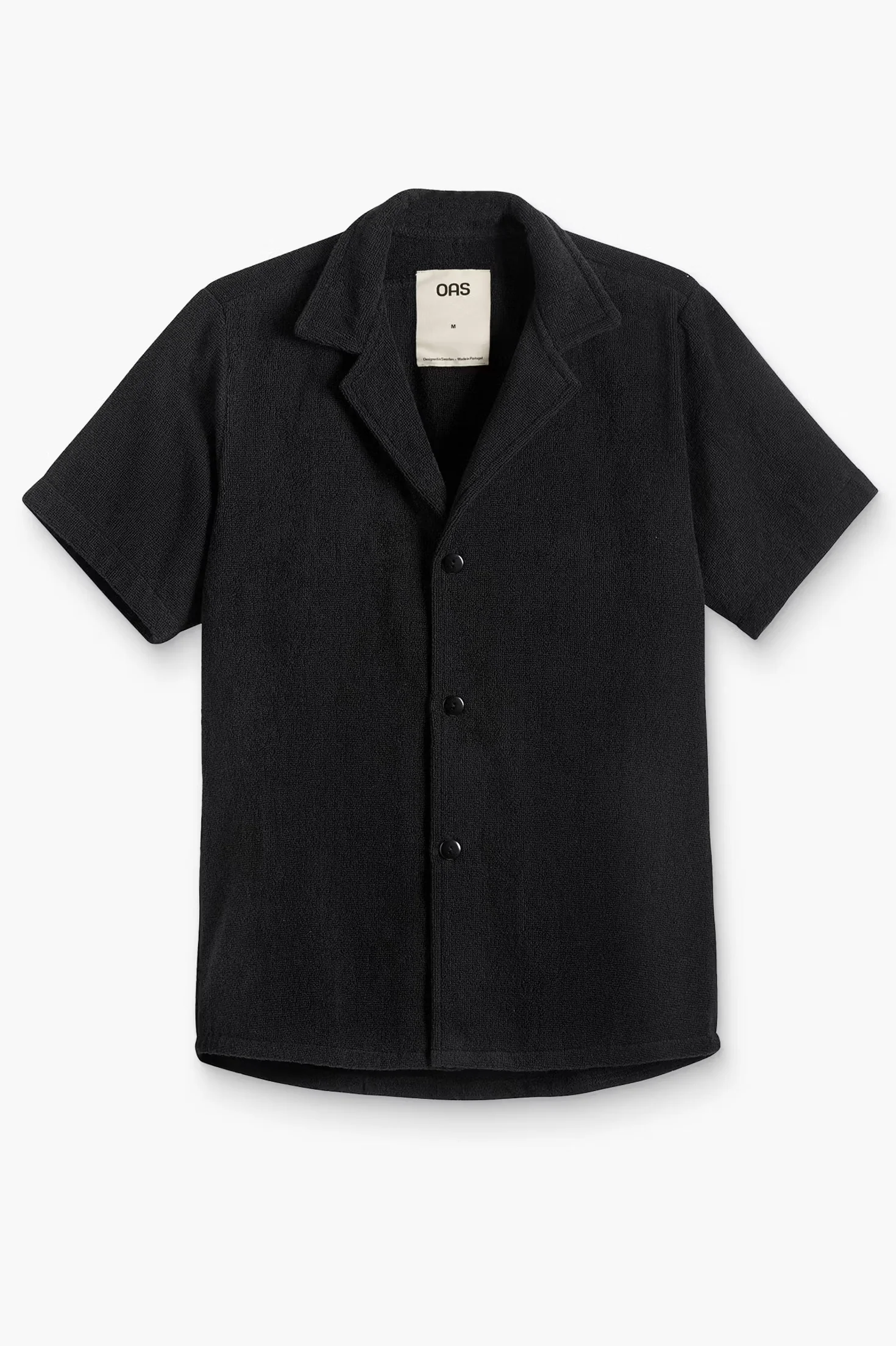 OAS Mens Cuba Terry Shirt in Black - Image 2