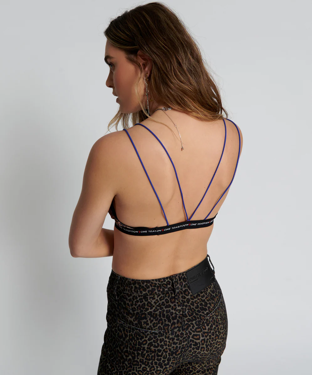 ONE TEASPOON Womens Animal Mesh Lola Bralette - Image 4