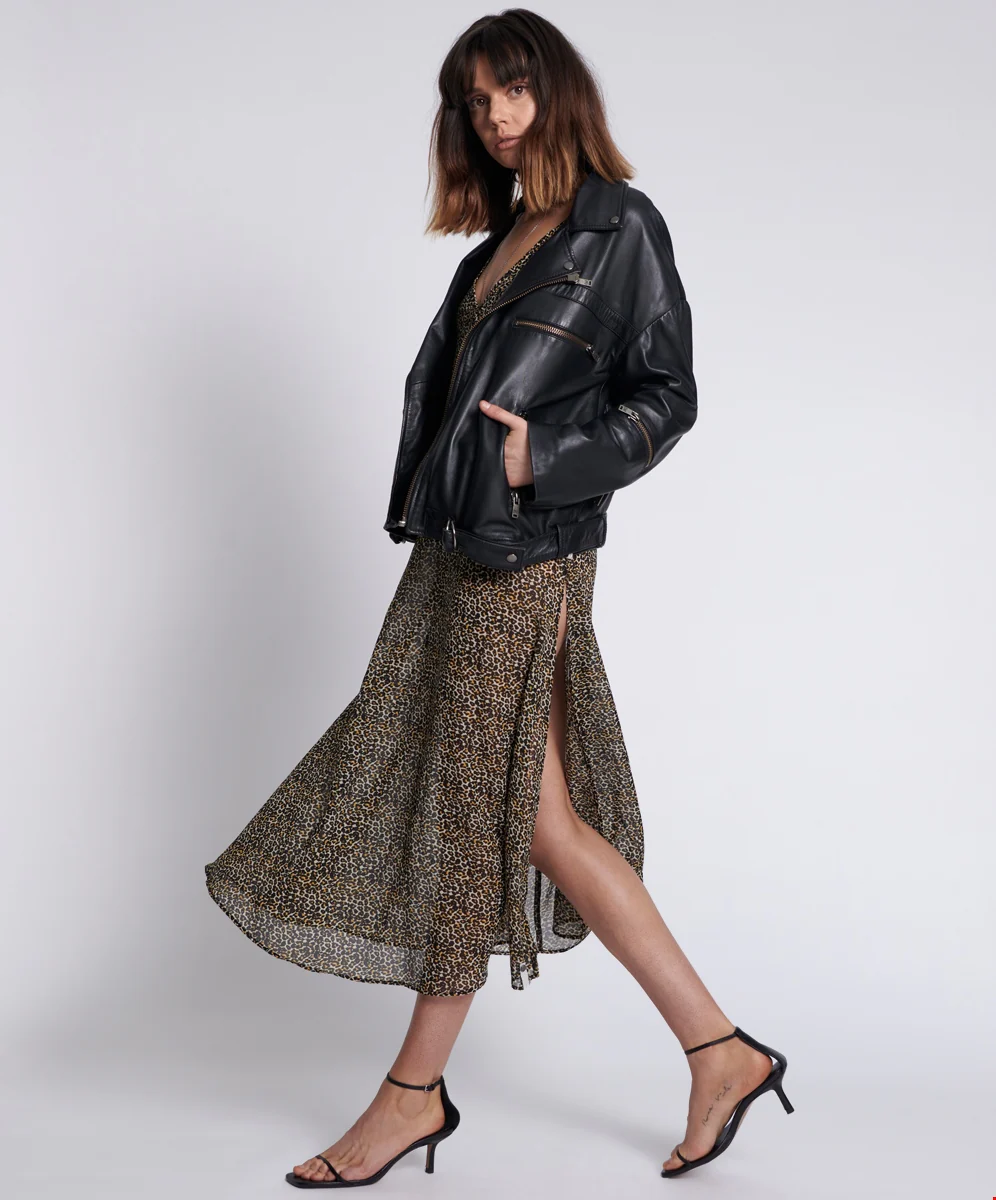 ONE TEASPOON Womens Animal Night Lover Dress - Animal Print - Image 6