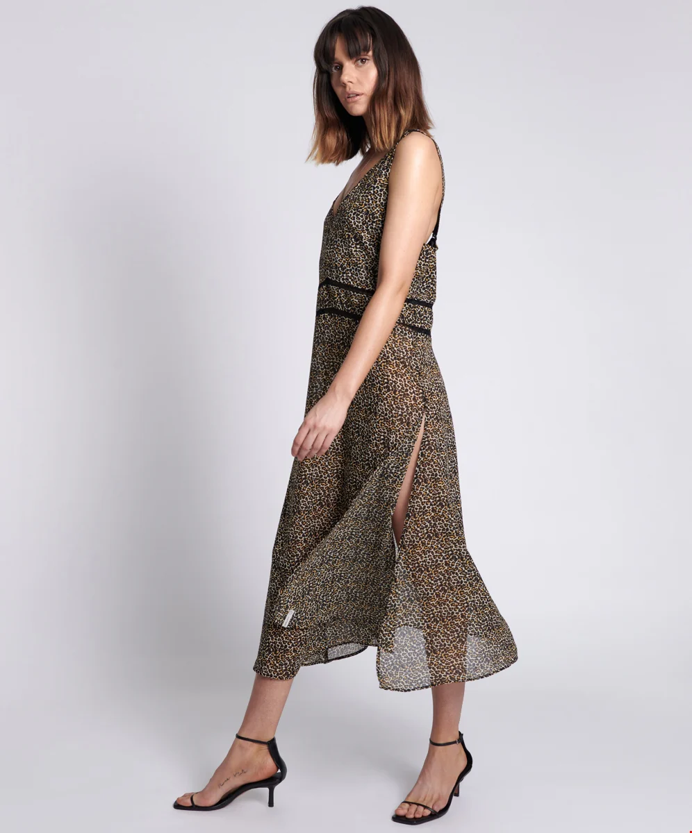 ONE TEASPOON Womens Animal Night Lover Dress - Animal Print - Image 7