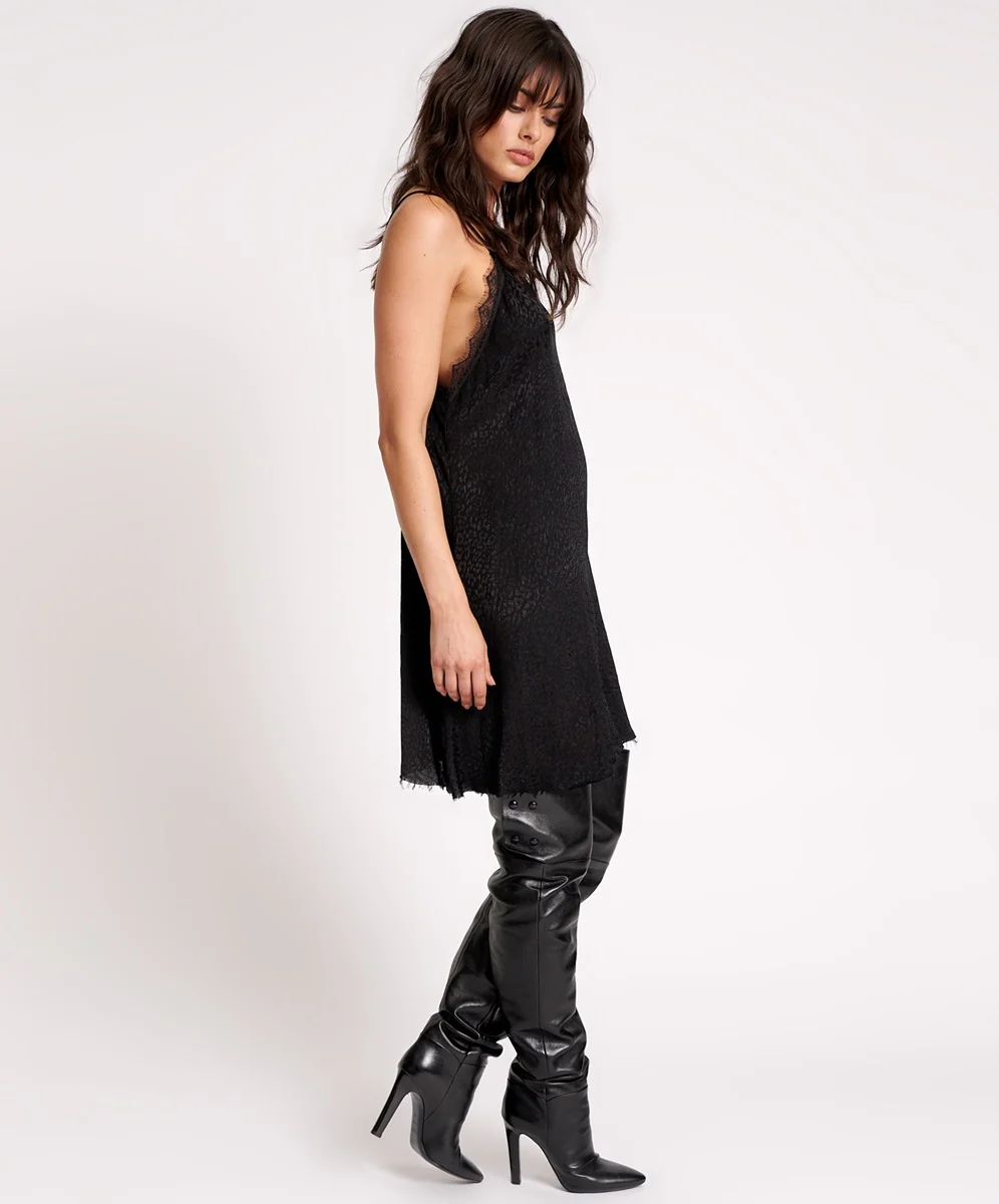 ONE TEASPOON Womens Black Angel Delirious Slip Dress - Image 3