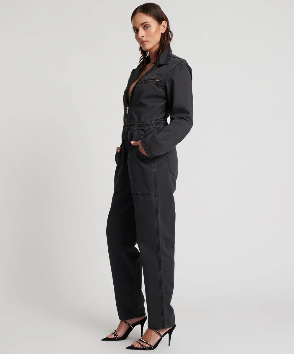 ONE TEASPOON Womens Black Olivia Overall - Image 2