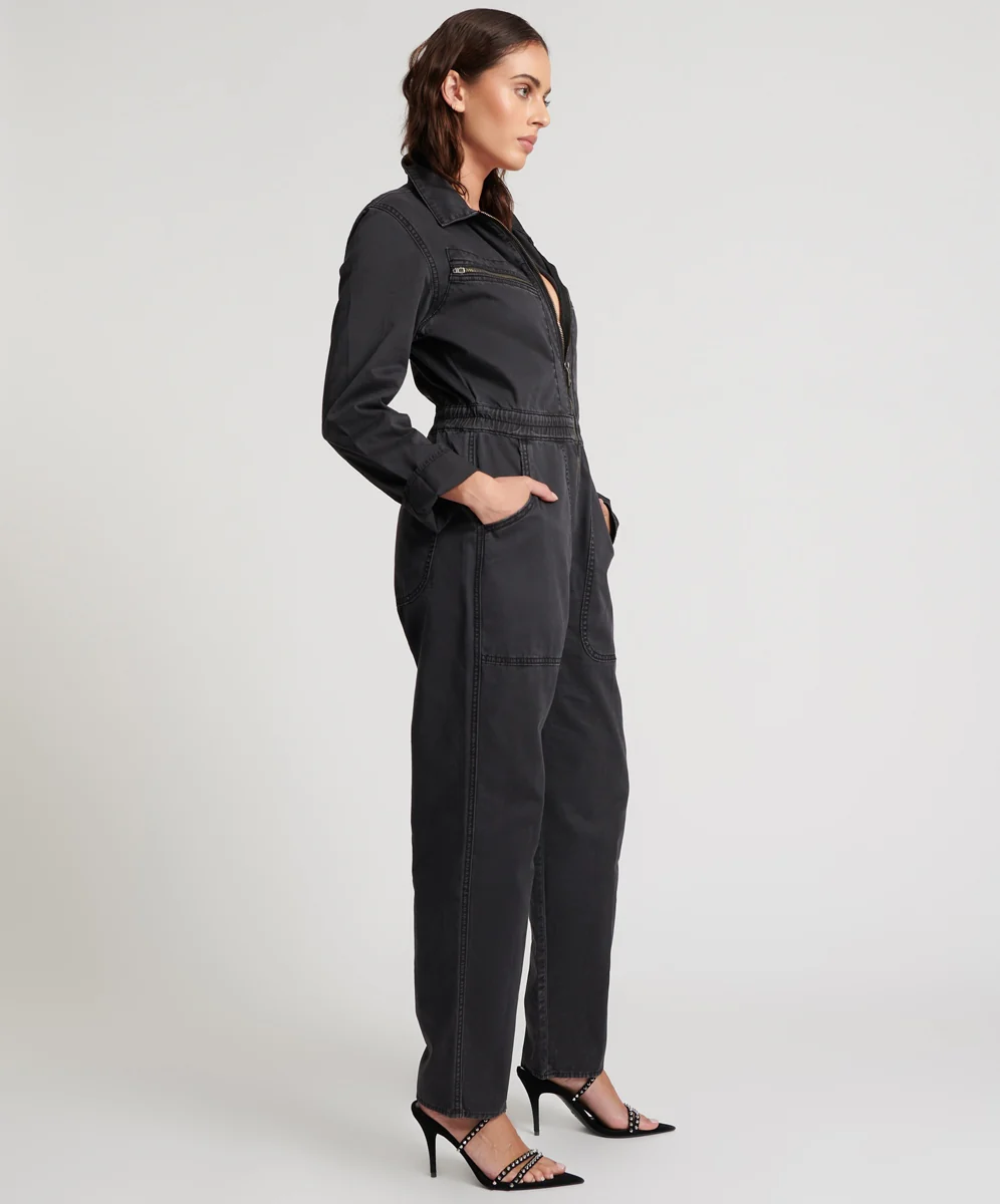 ONE TEASPOON Womens Black Olivia Overall - Image 5