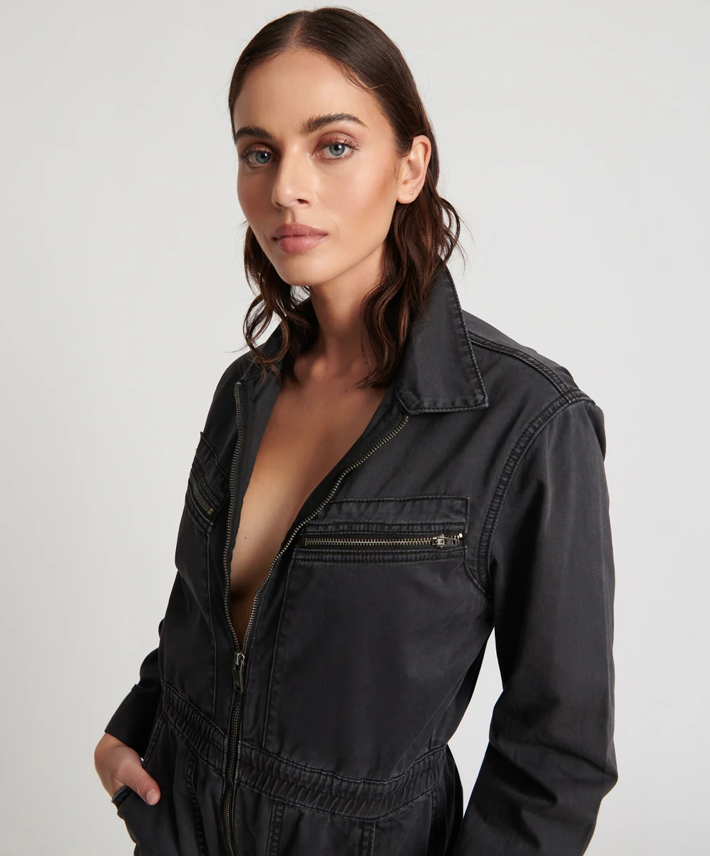 ONE TEASPOON Womens Black Olivia Overall - Image 6