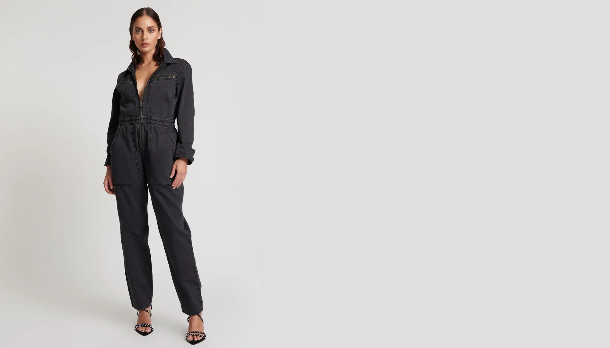 ONE TEASPOON Womens Black Olivia Overall - Image 9