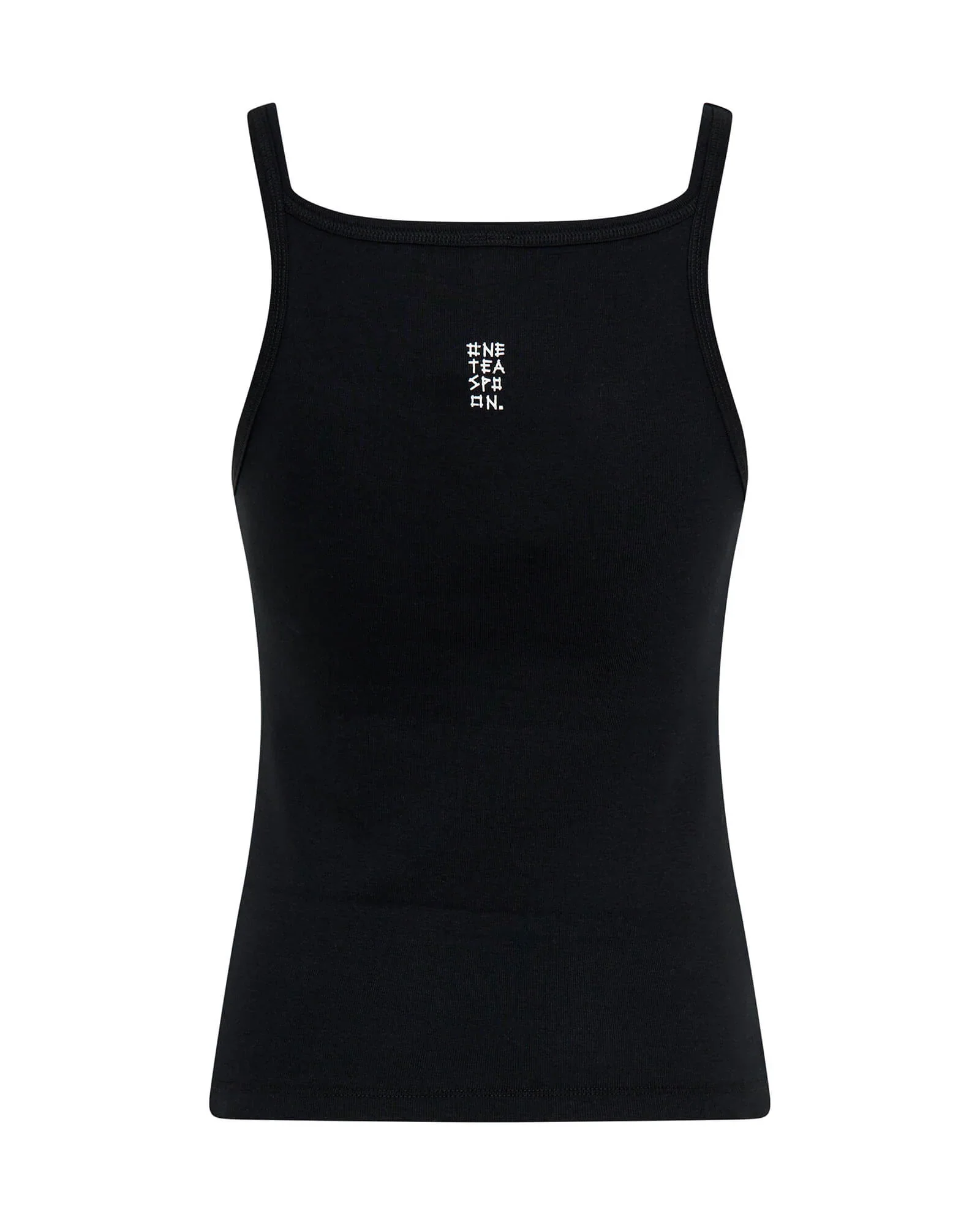ONE TEASPOON Womens Black One Teaspoon Fine Rib Singlet - Black - Image 11