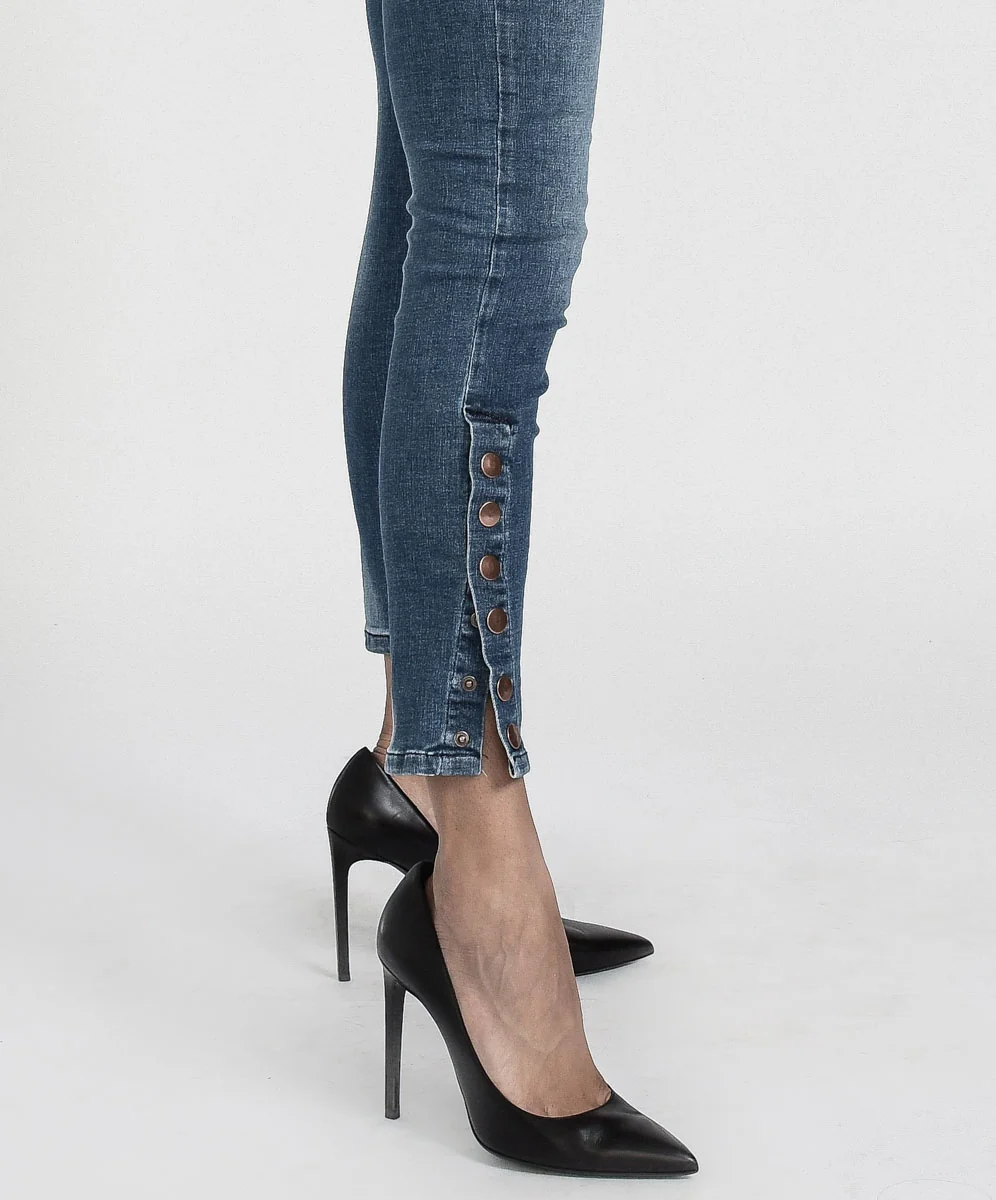 ONE TEASPOON  Womens Cali Blue Preachers High Waist Skinny Jeans - Image 4